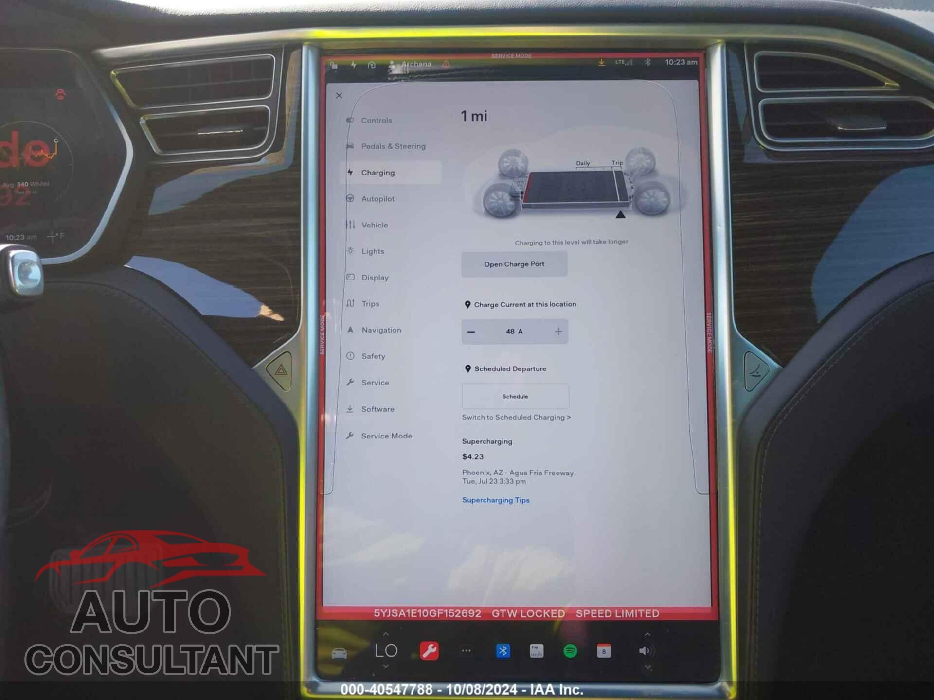 TESLA MODEL S 2016 - 5YJSA1E10GF152692