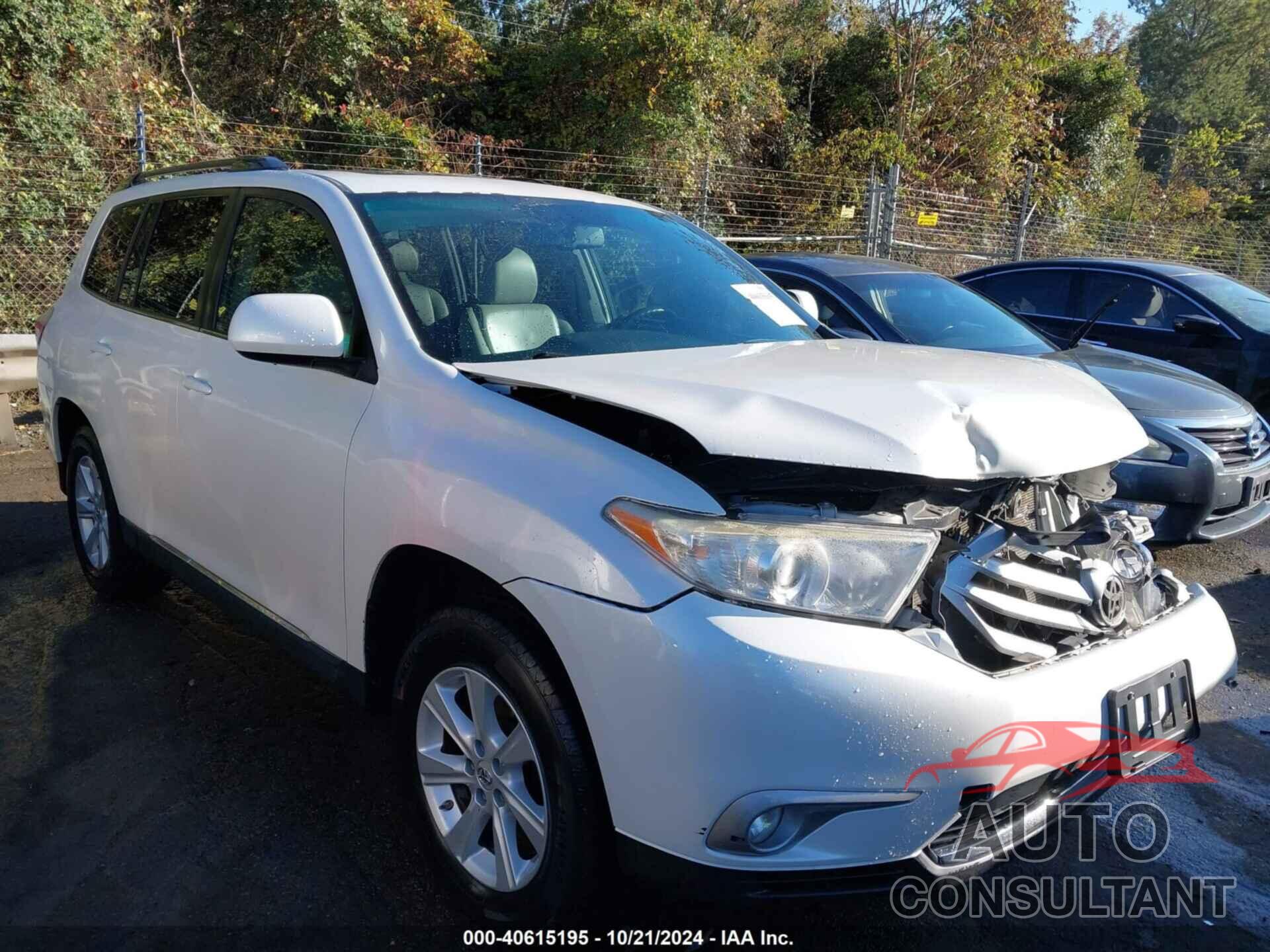 TOYOTA HIGHLANDER 2012 - 5TDZK3EH6CS051523