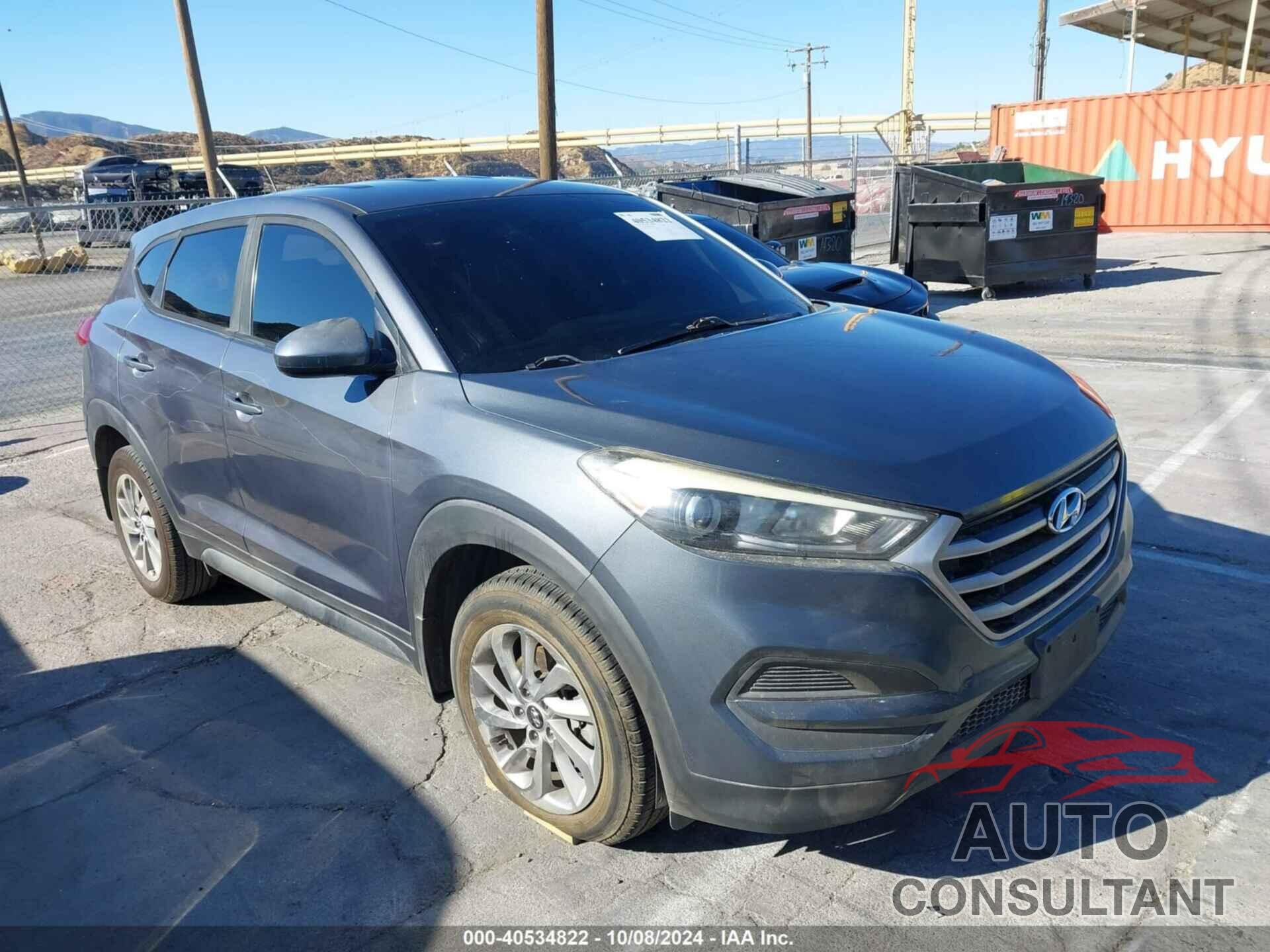 HYUNDAI TUCSON 2017 - KM8J23A43HU570091