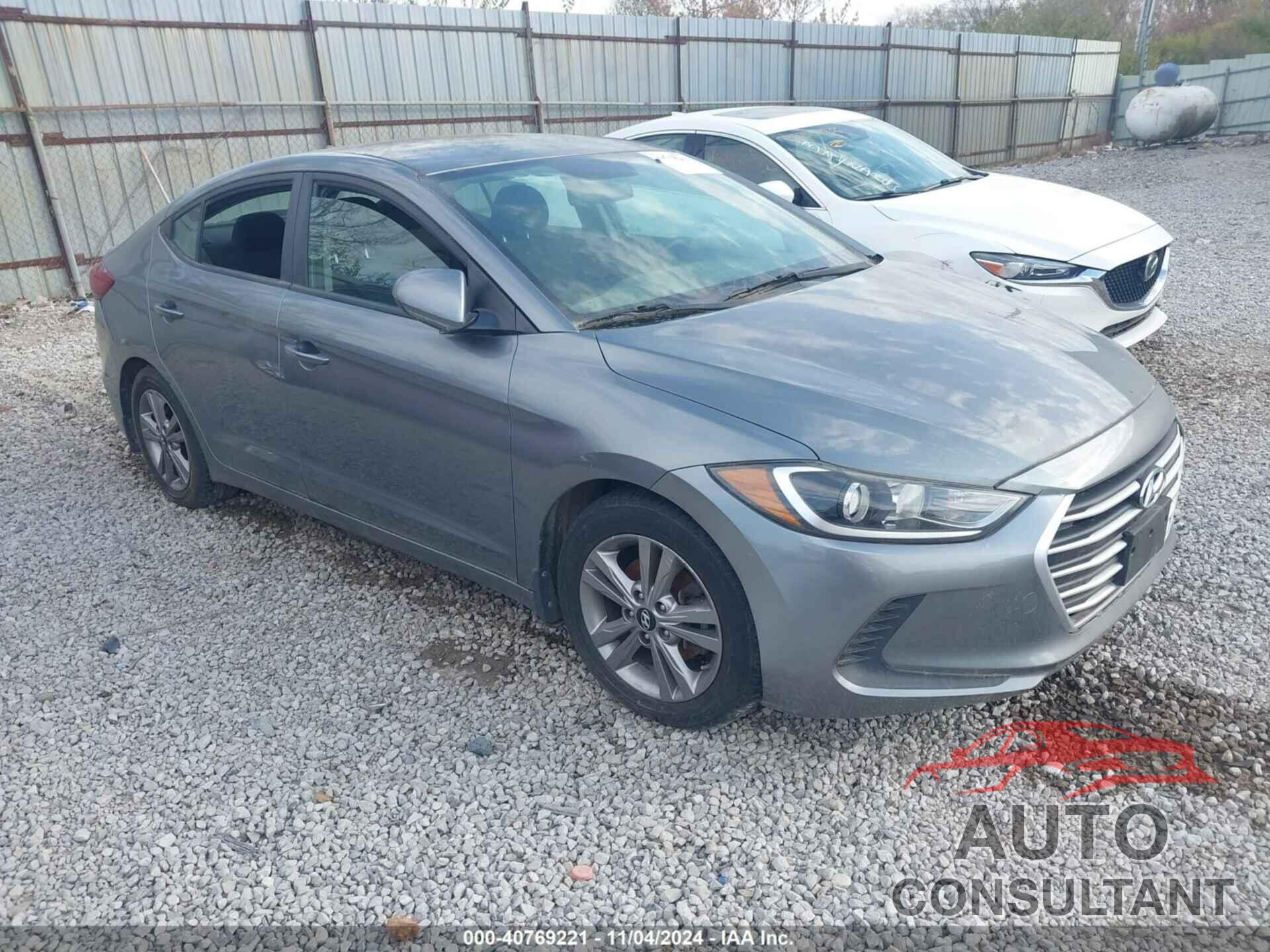 HYUNDAI ELANTRA 2018 - KMHD84LF9JU556279