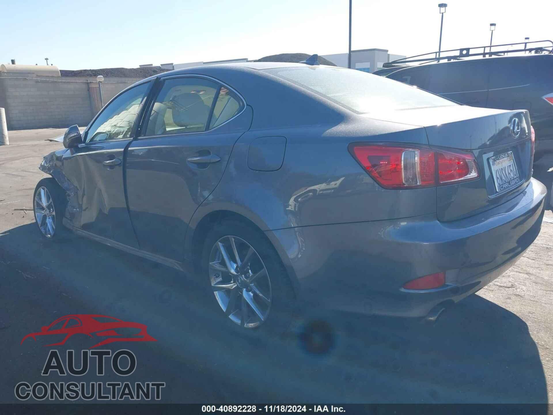 LEXUS IS 250 2012 - JTHBF5C21C5168513