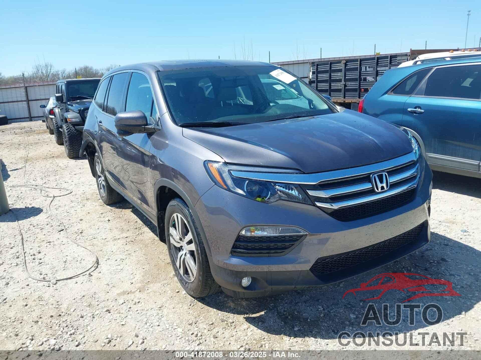 HONDA PILOT 2017 - 5FNYF6H76HB049318