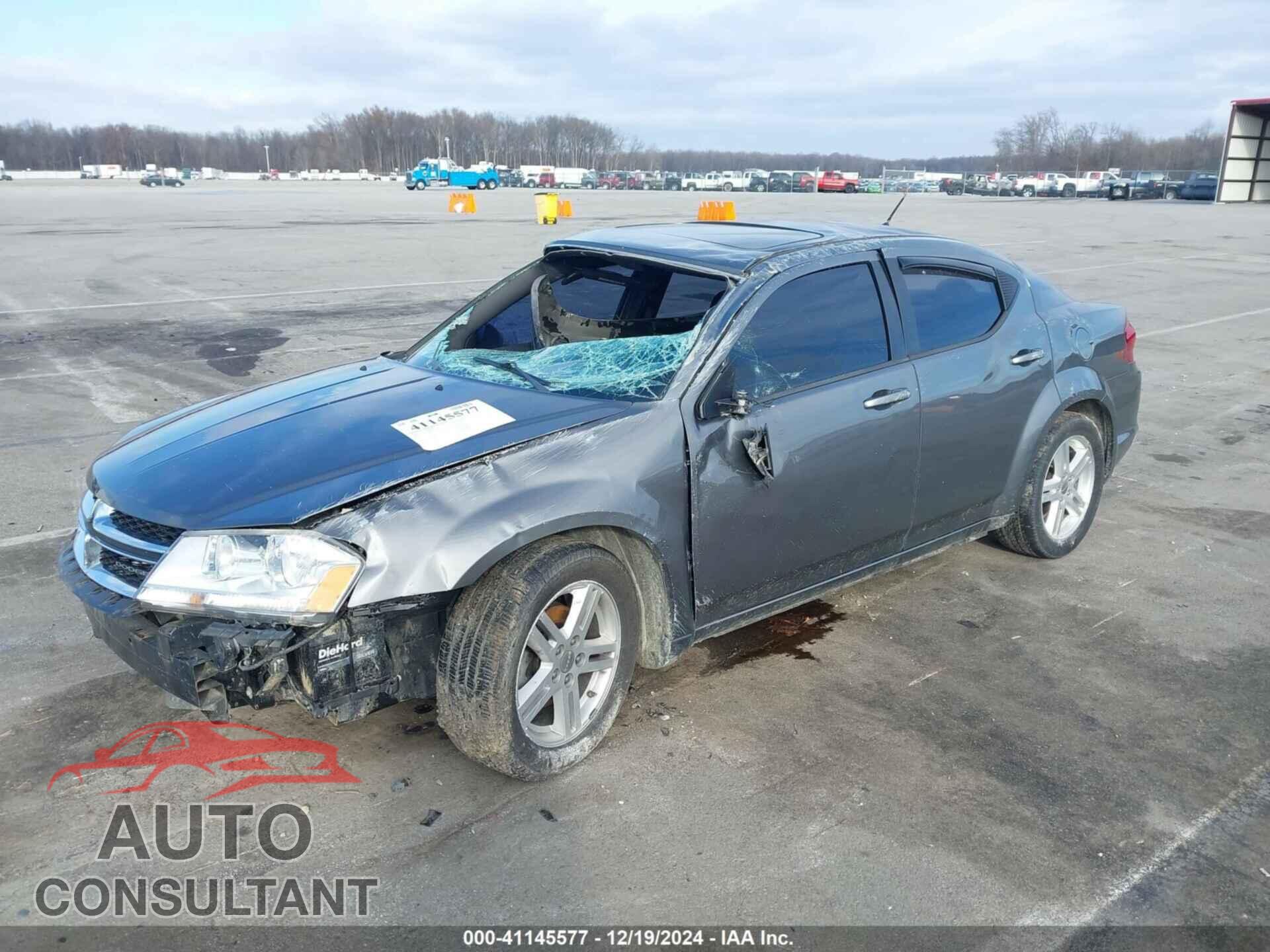 DODGE AVENGER 2012 - 1C3CDZCB7CN313416