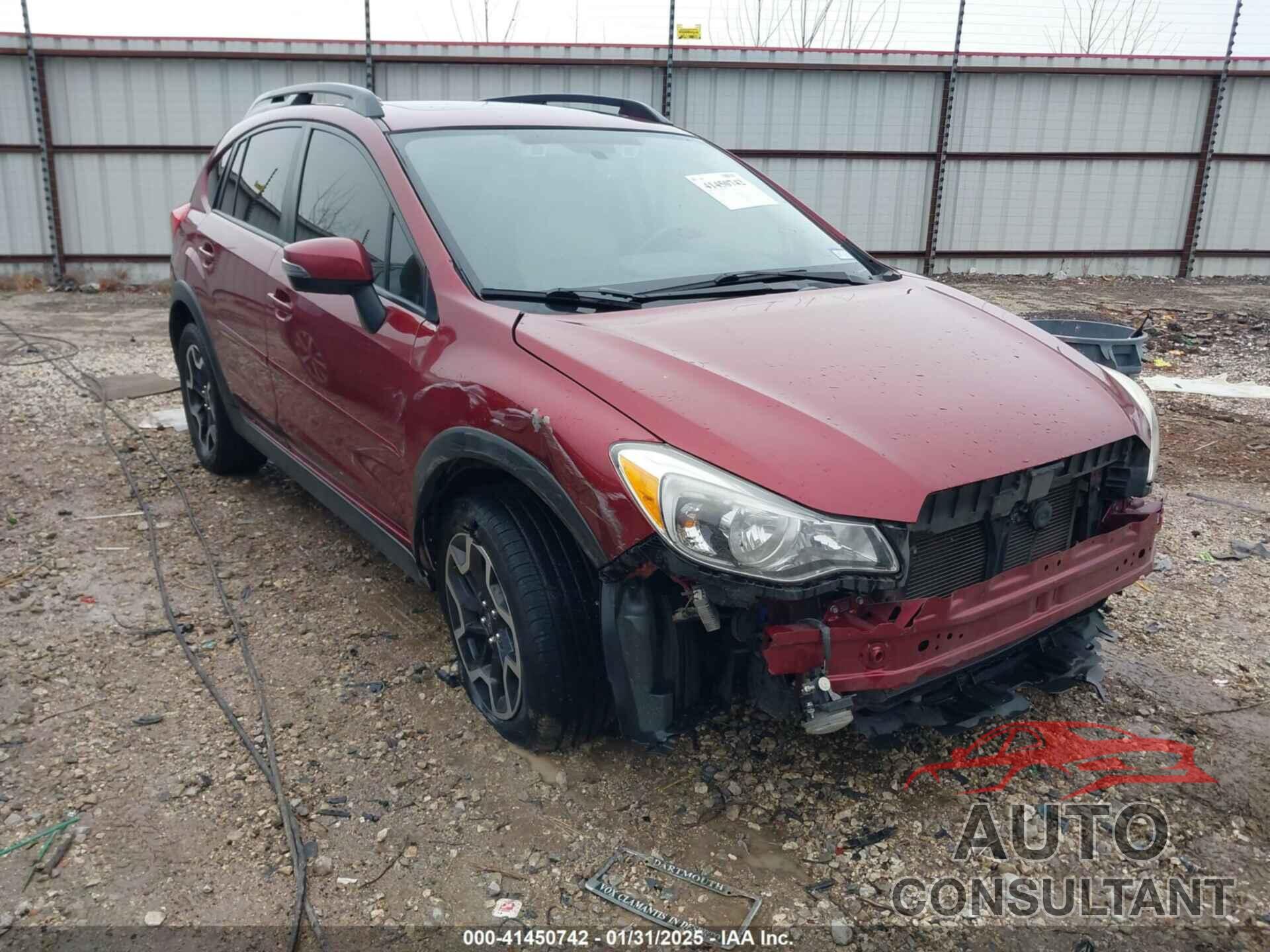 SUBARU CROSSTREK 2016 - JF2GPANC2GH312336