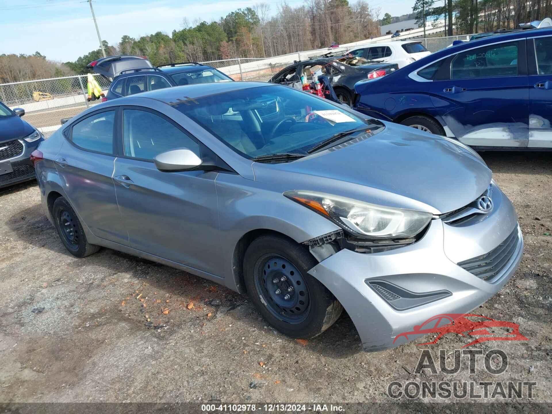 HYUNDAI ELANTRA 2016 - 5NPDH4AE9GH753793