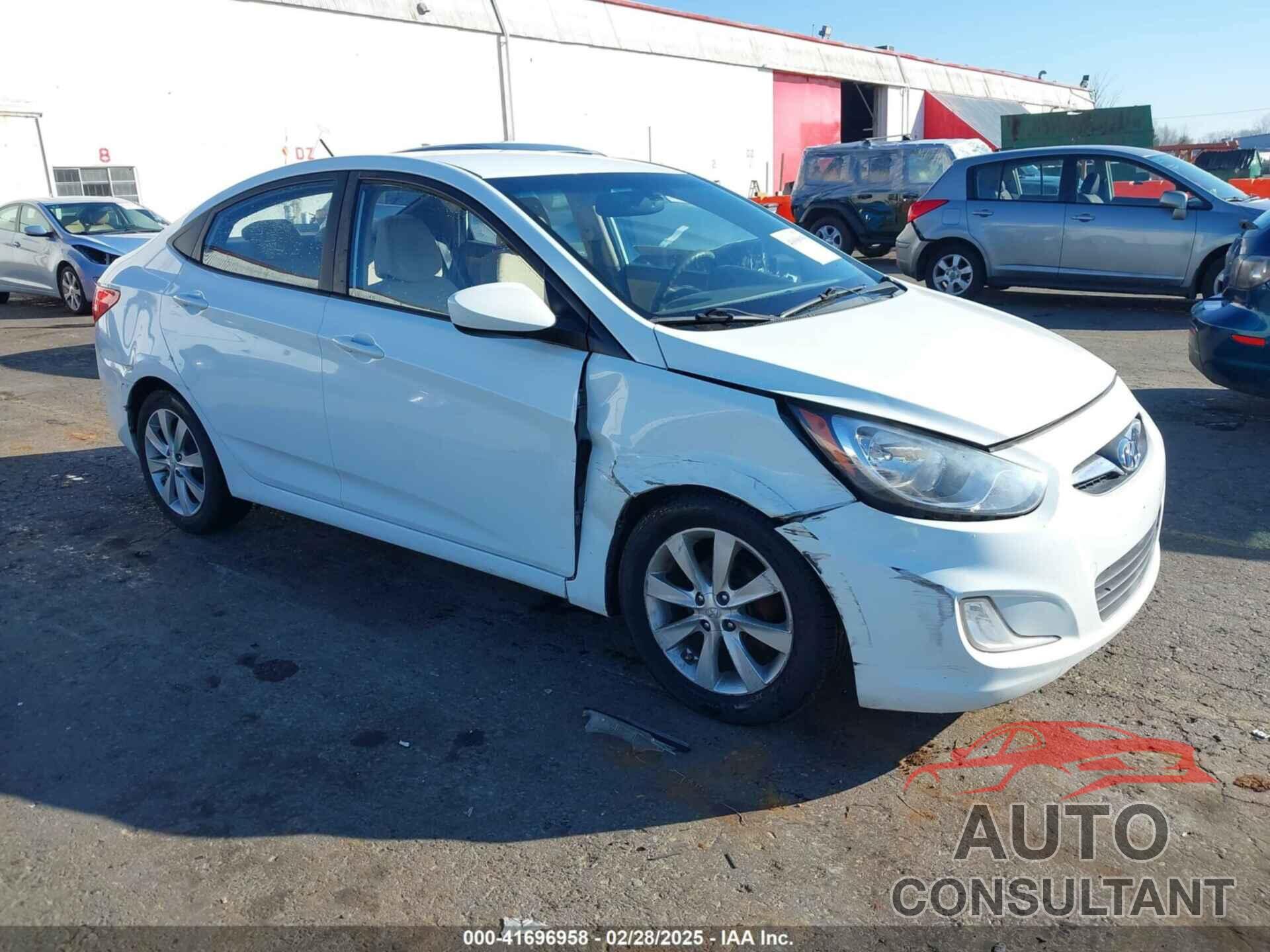 HYUNDAI ACCENT 2012 - KMHCU4AE3CU246908