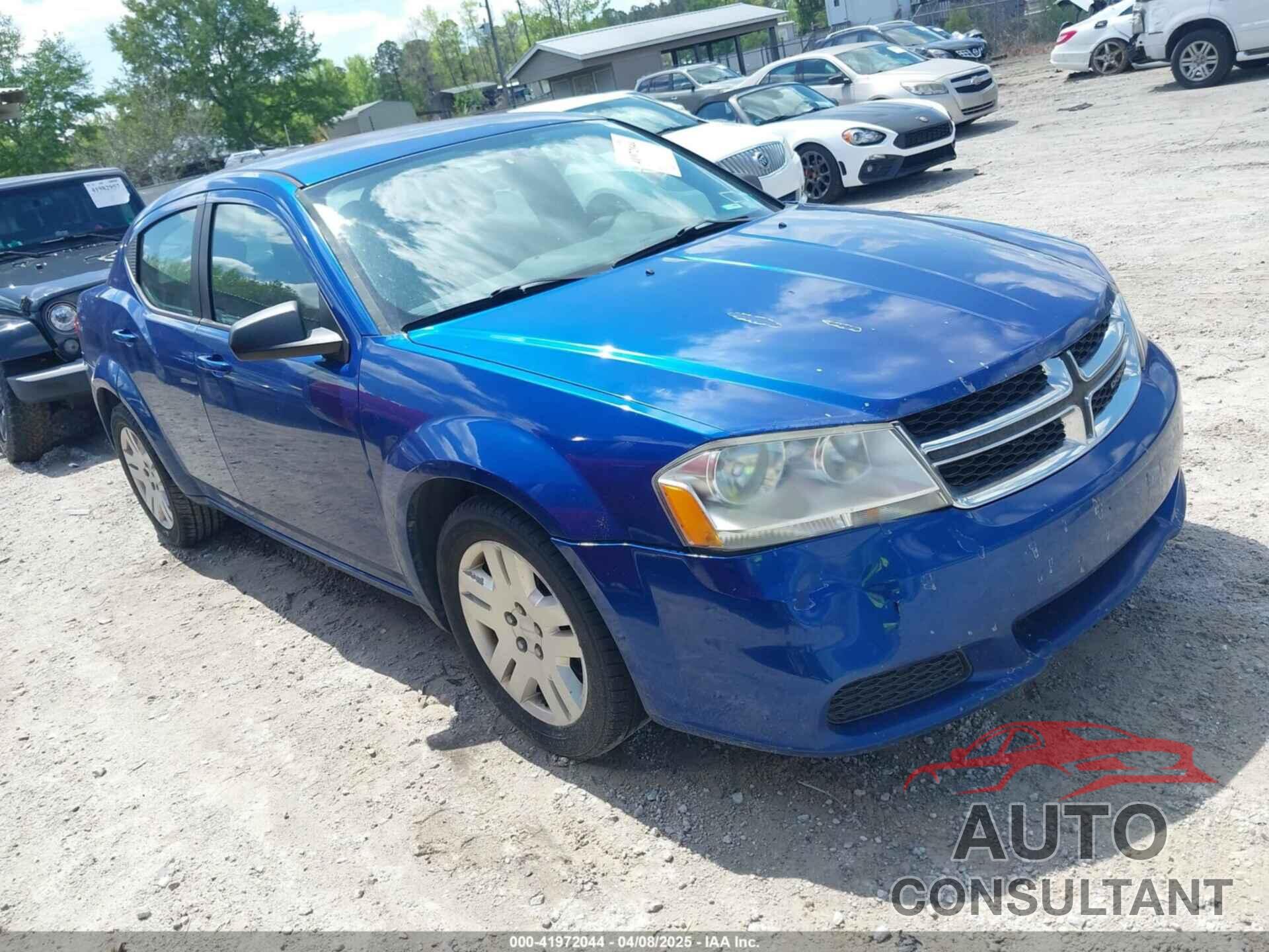 DODGE AVENGER 2013 - 1C3CDZAG6DN748118
