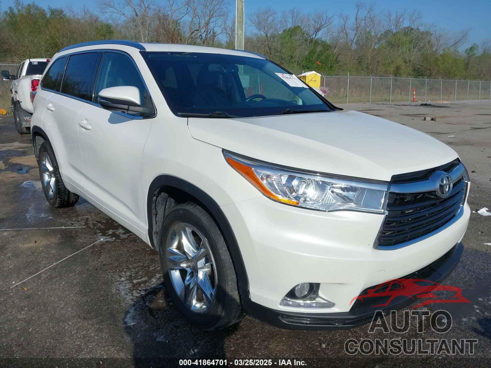 TOYOTA HIGHLANDER 2015 - 5TDYKRFH8FS041531