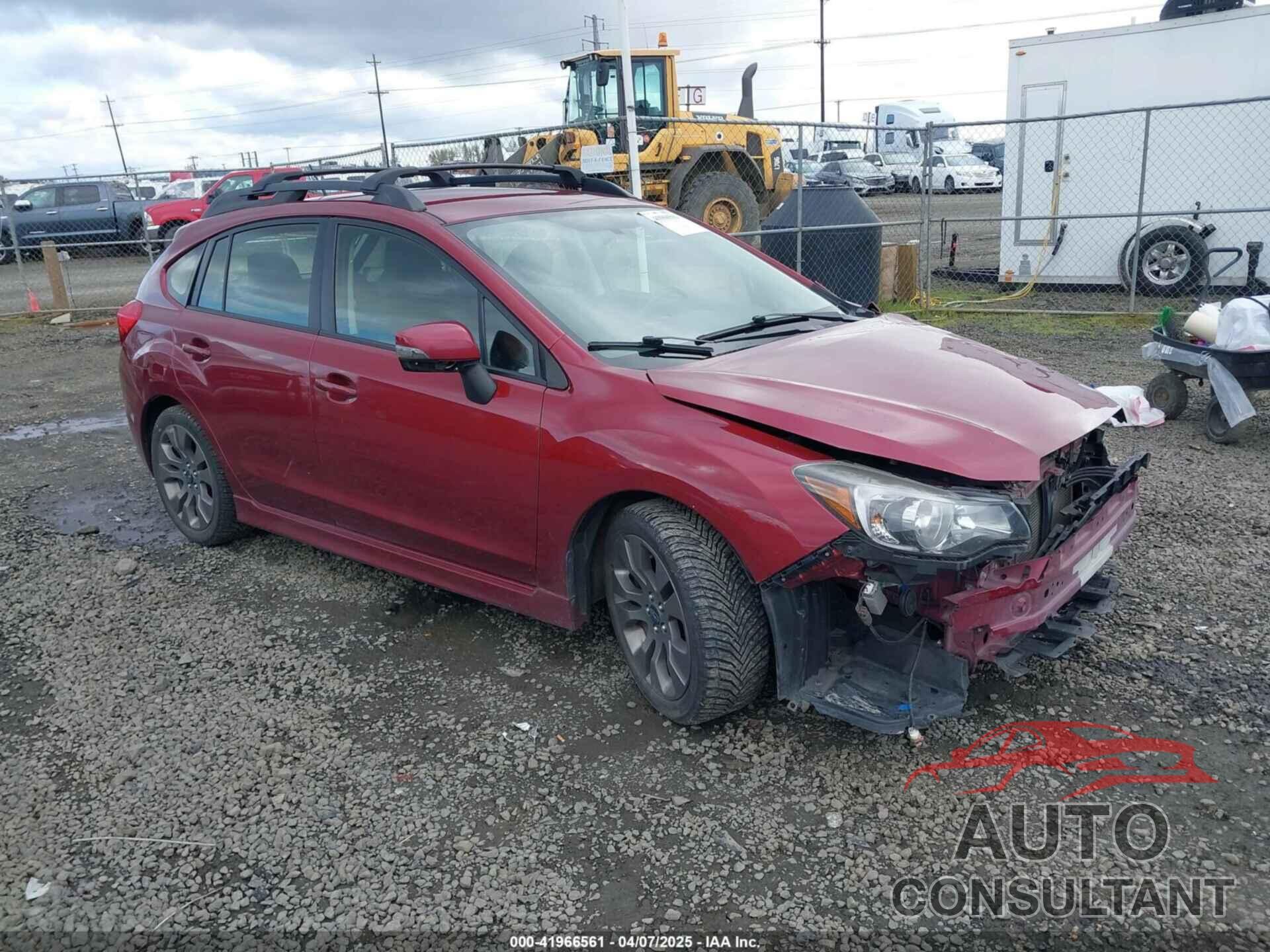 SUBARU IMPREZA 2016 - JF1GPAP65G8218530