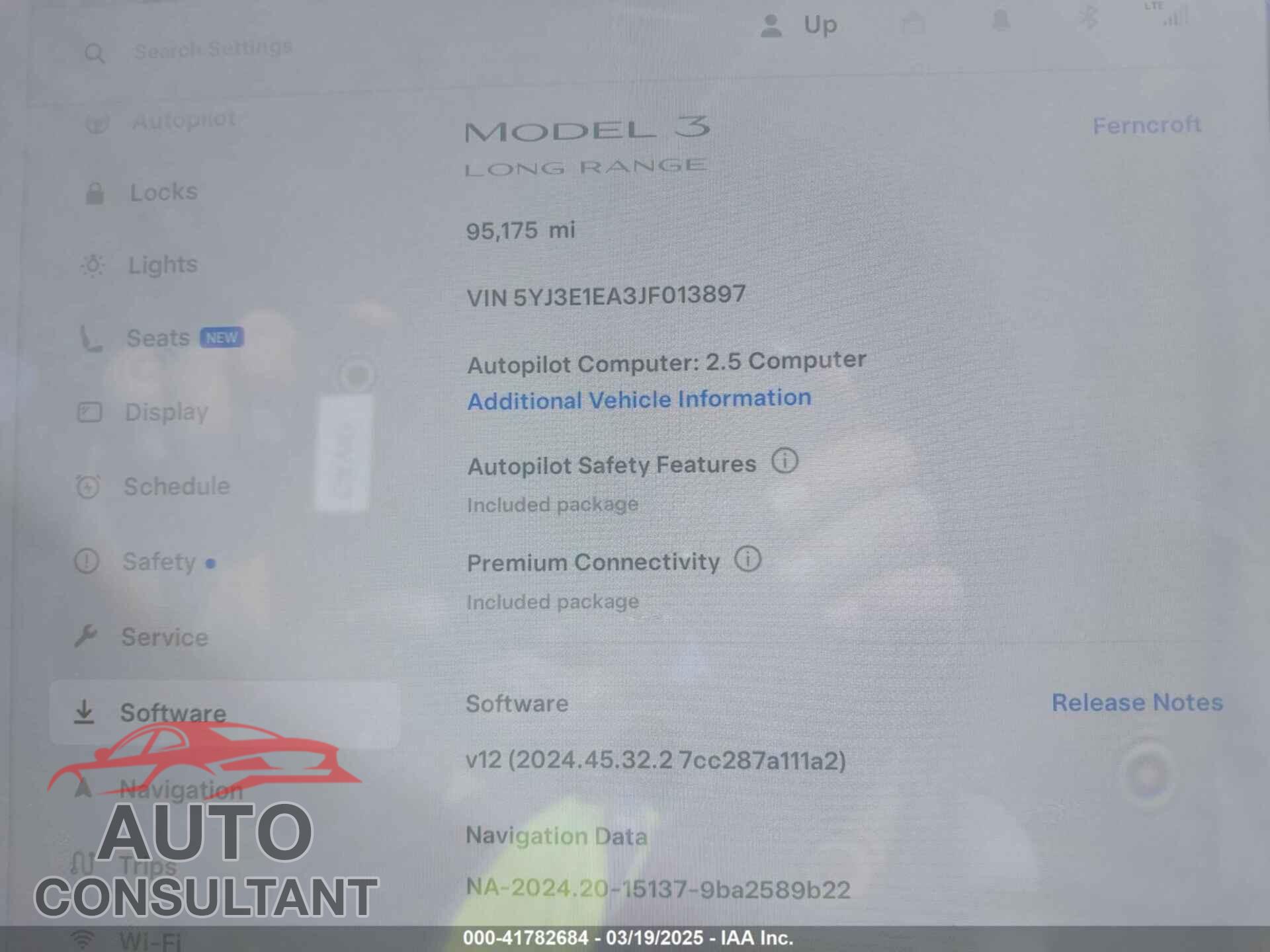 TESLA MODEL 3 2018 - 5YJ3E1EA3JF013897