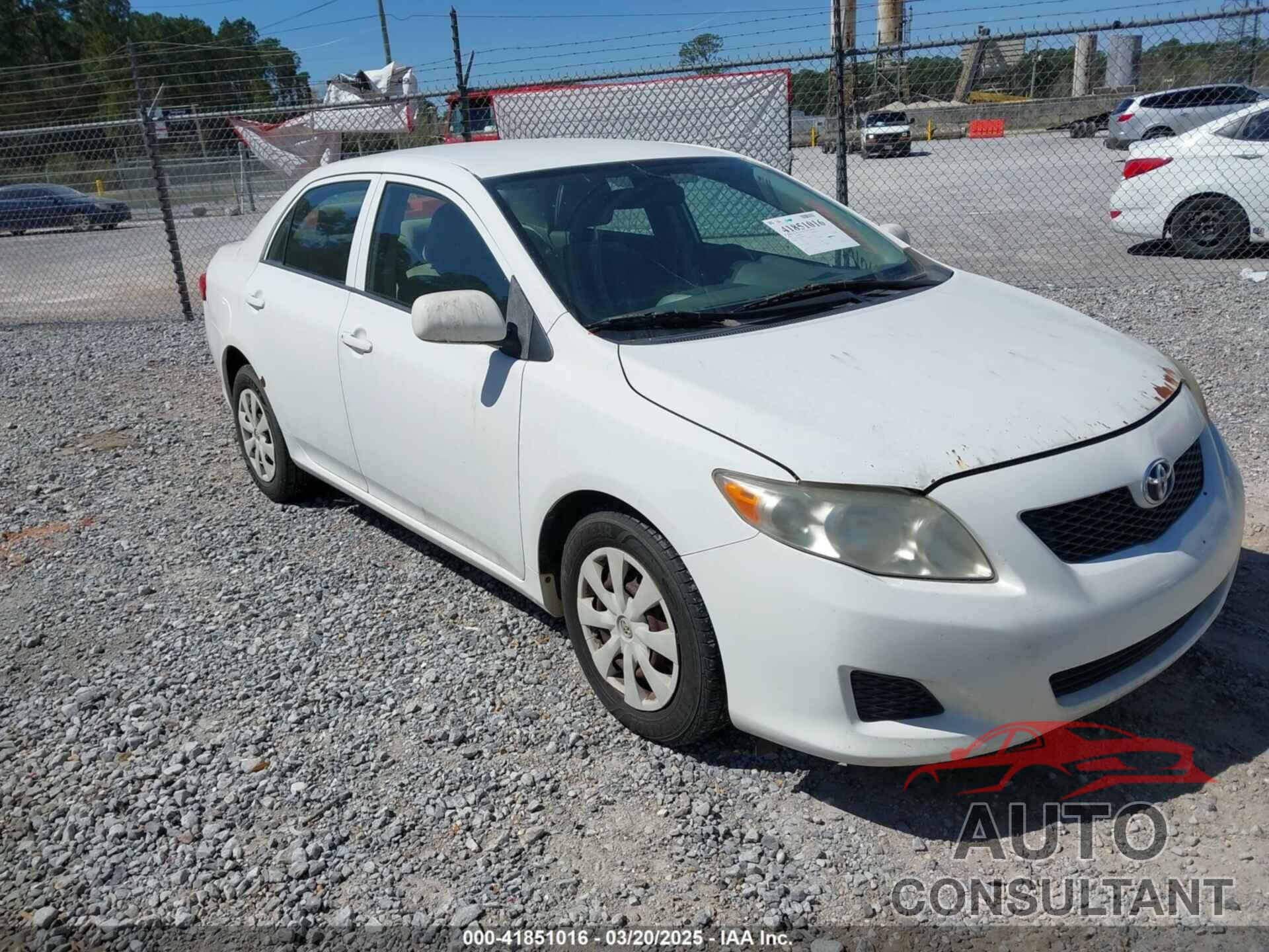 TOYOTA COROLLA 2009 - JTDBL40E199087080