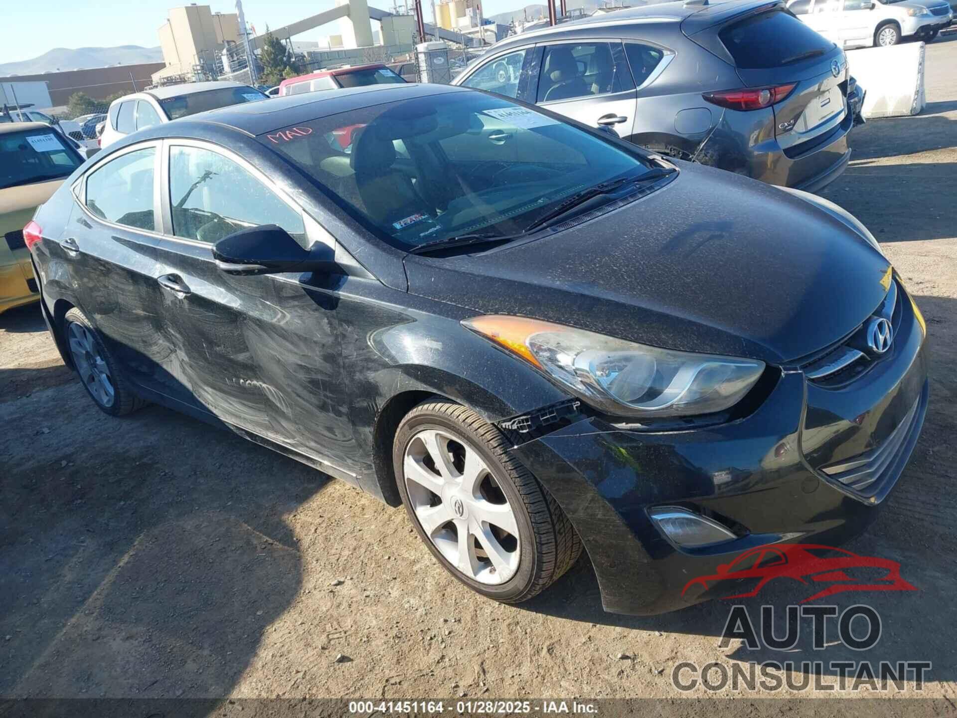 HYUNDAI ELANTRA 2012 - 5NPDH4AE7CH103421