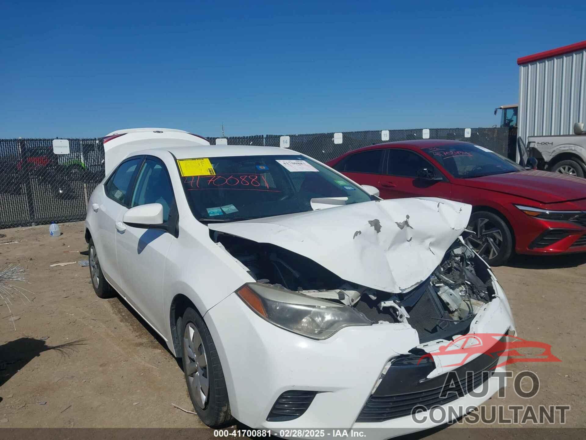 TOYOTA COROLLA 2016 - 2T1BURHE6GC567606