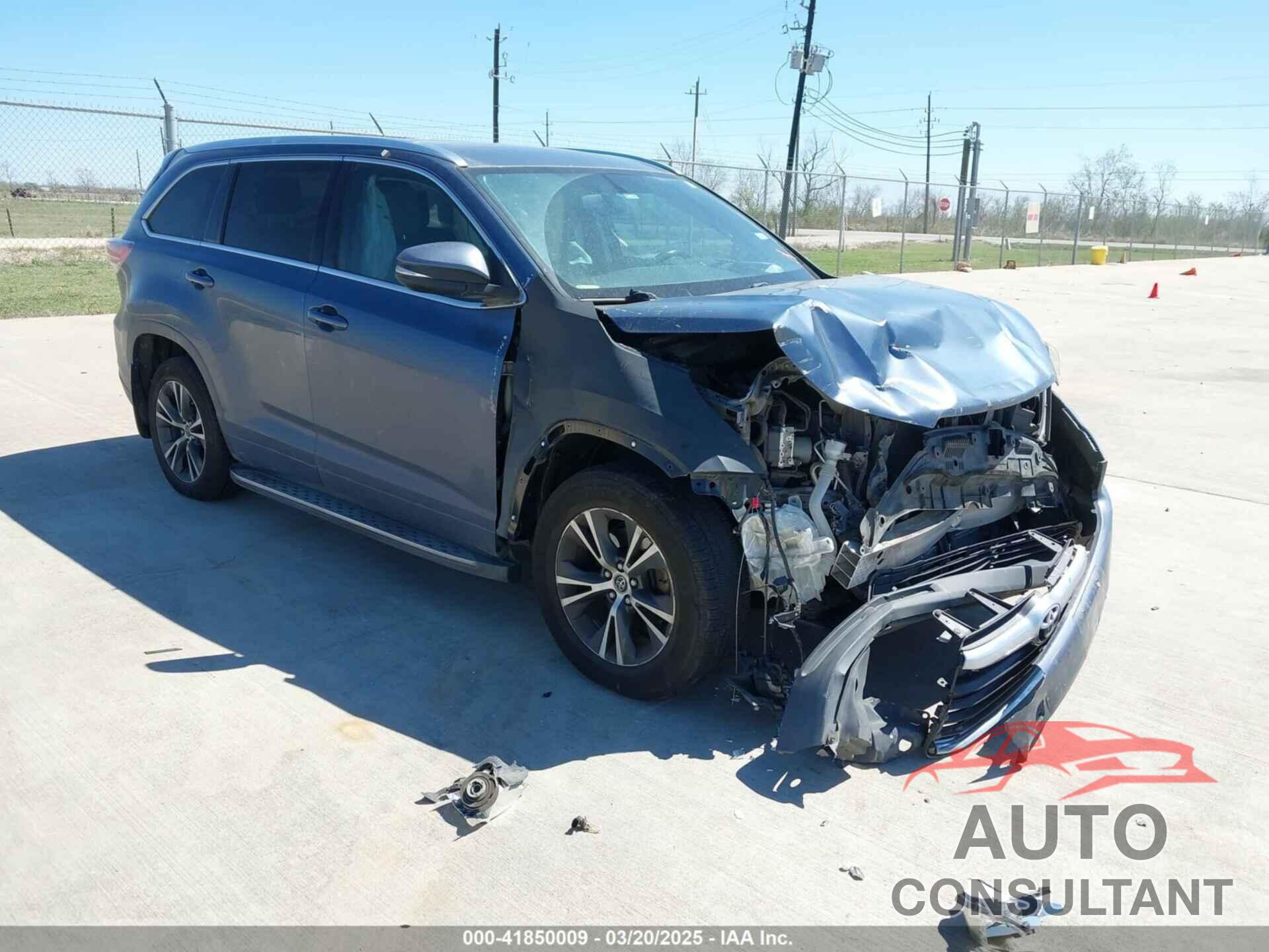 TOYOTA HIGHLANDER 2016 - 5TDKKRFH8GS124223