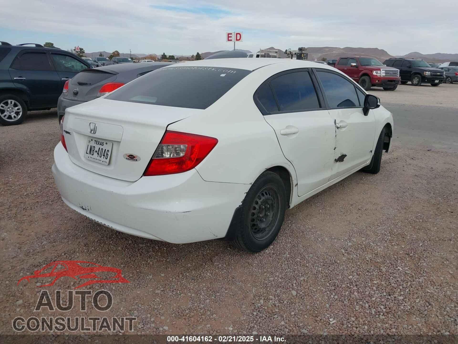 HONDA CIVIC 2012 - 19XFB2F55CE051377