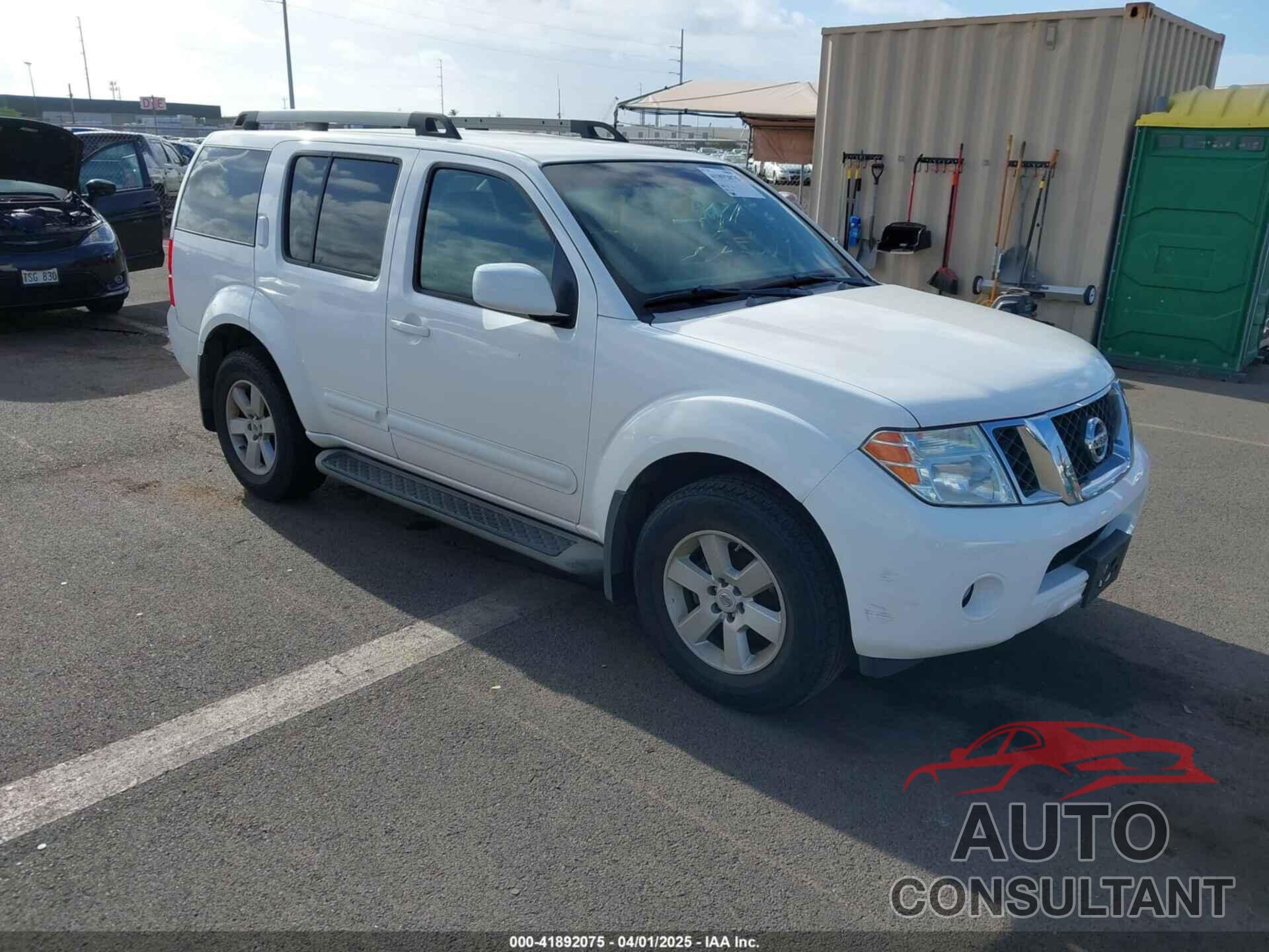 NISSAN PATHFINDER 2009 - 5N1AR18U19C613498