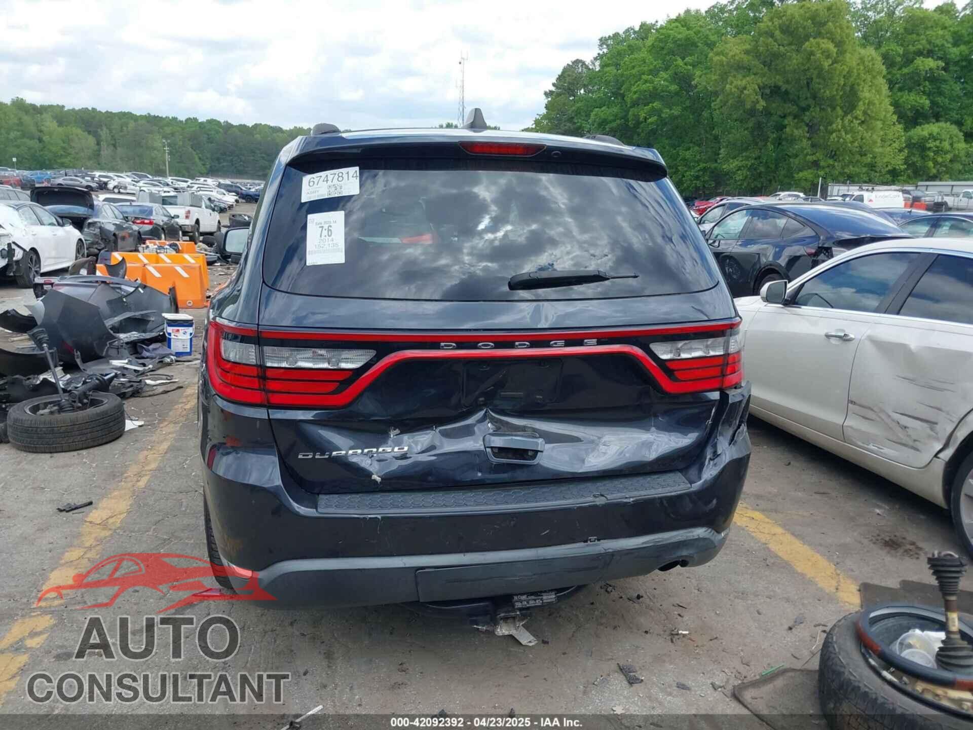 DODGE DURANGO 2014 - 1C4RDHAG5EC286603