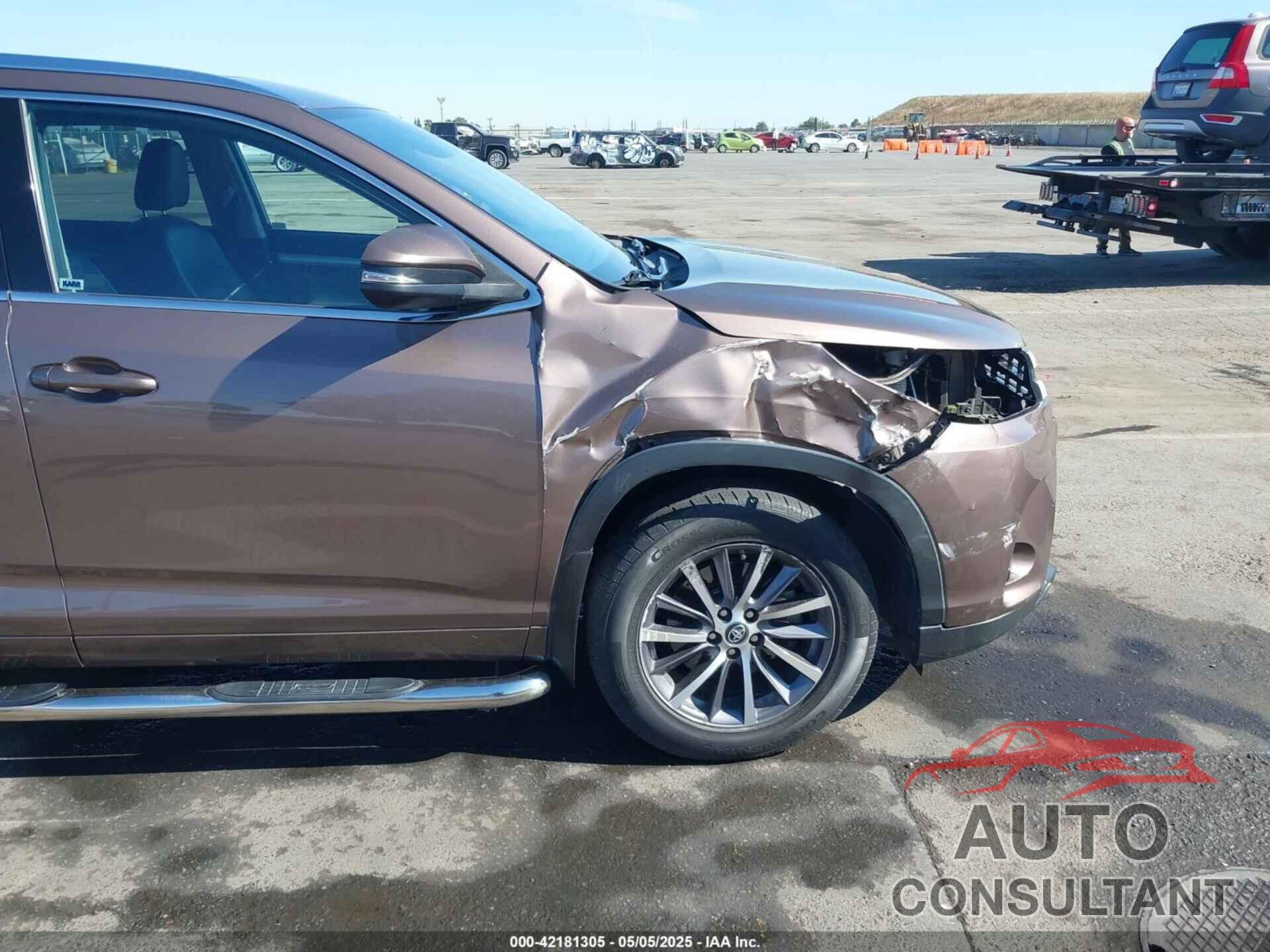 TOYOTA HIGHLANDER 2017 - 5TDJZRFH4HS419151