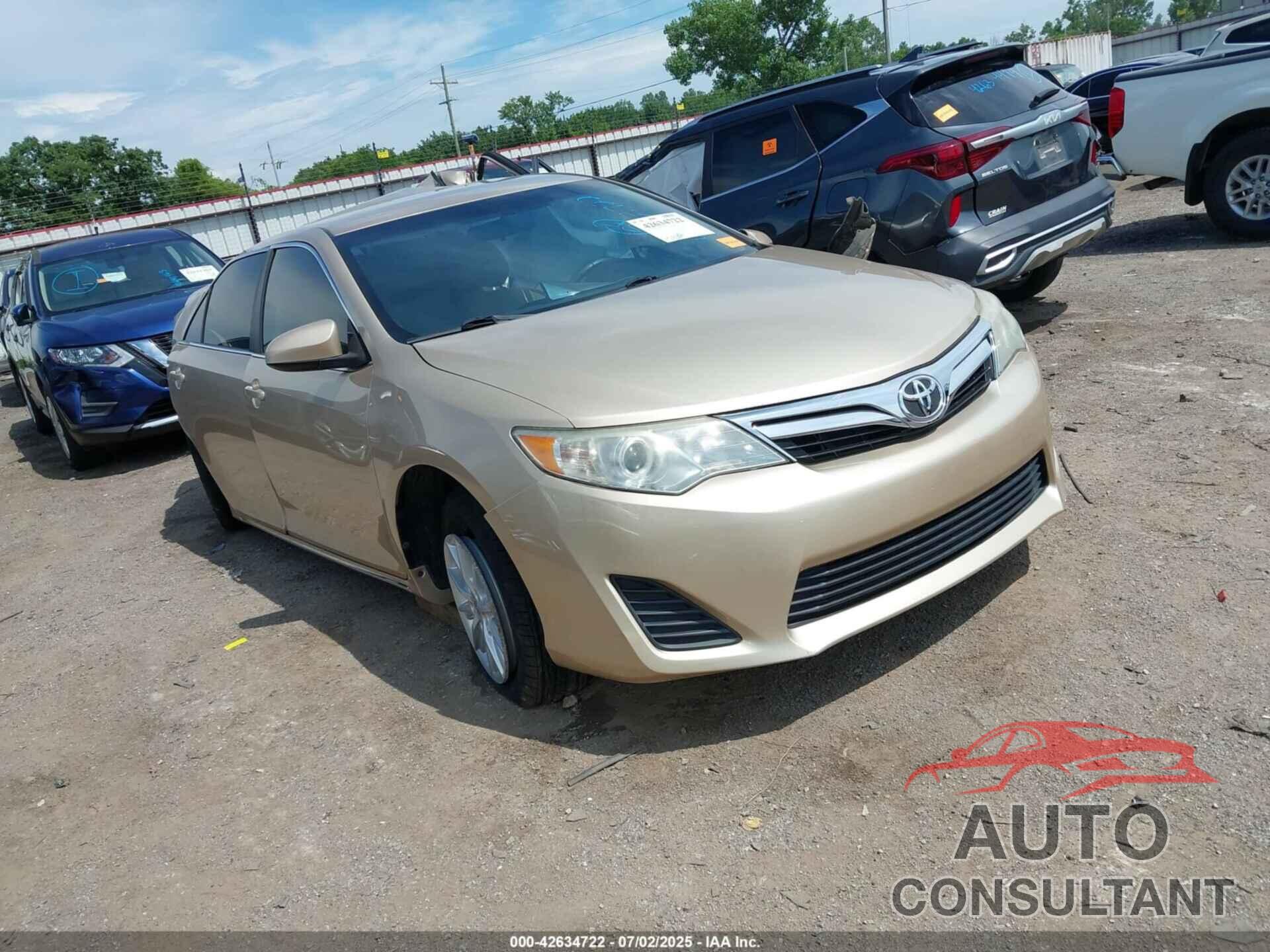 TOYOTA CAMRY 2012 - 4T4BF1FKXCR182830