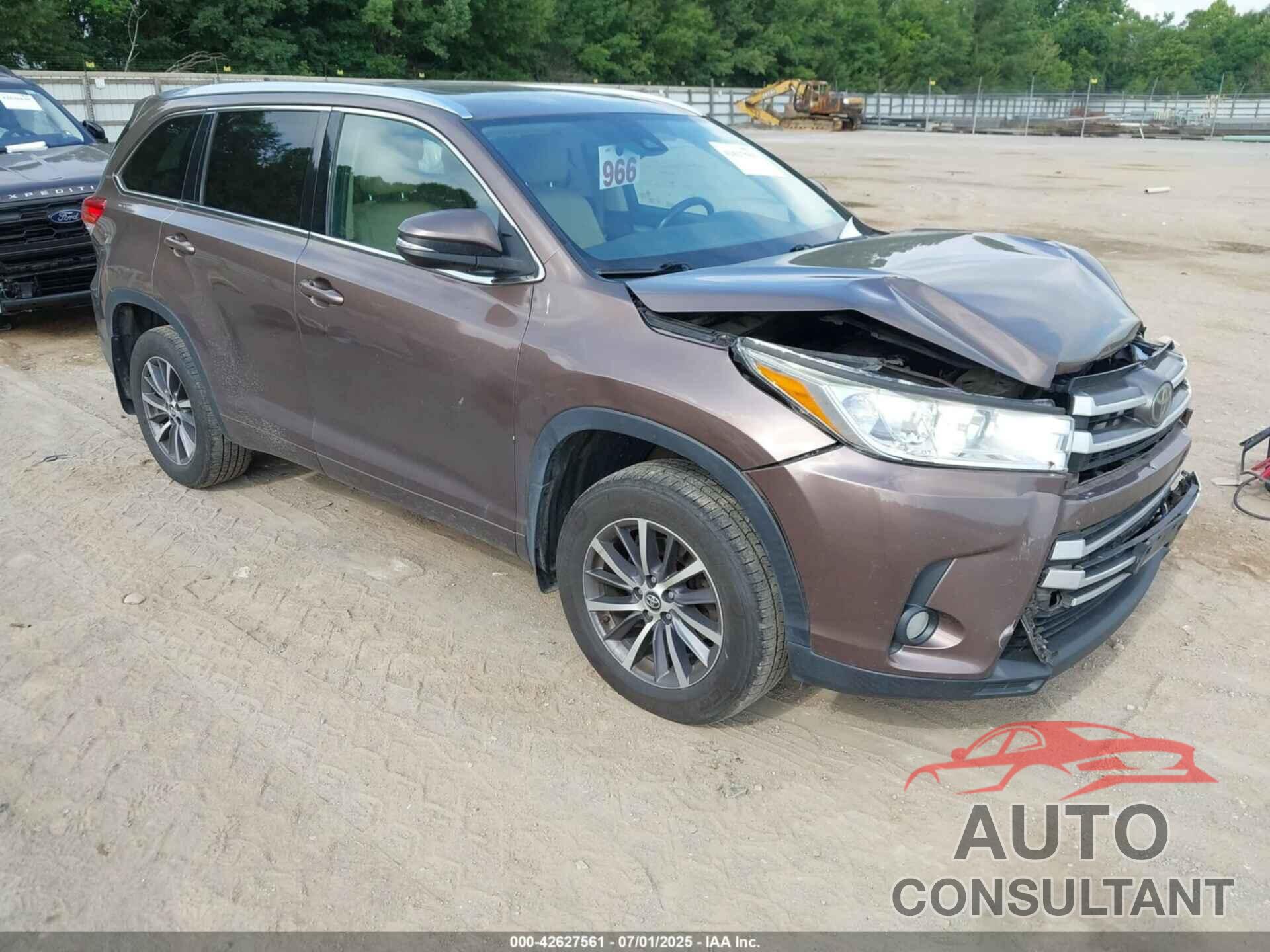 TOYOTA HIGHLANDER 2017 - 5TDJZRFH1HS443200