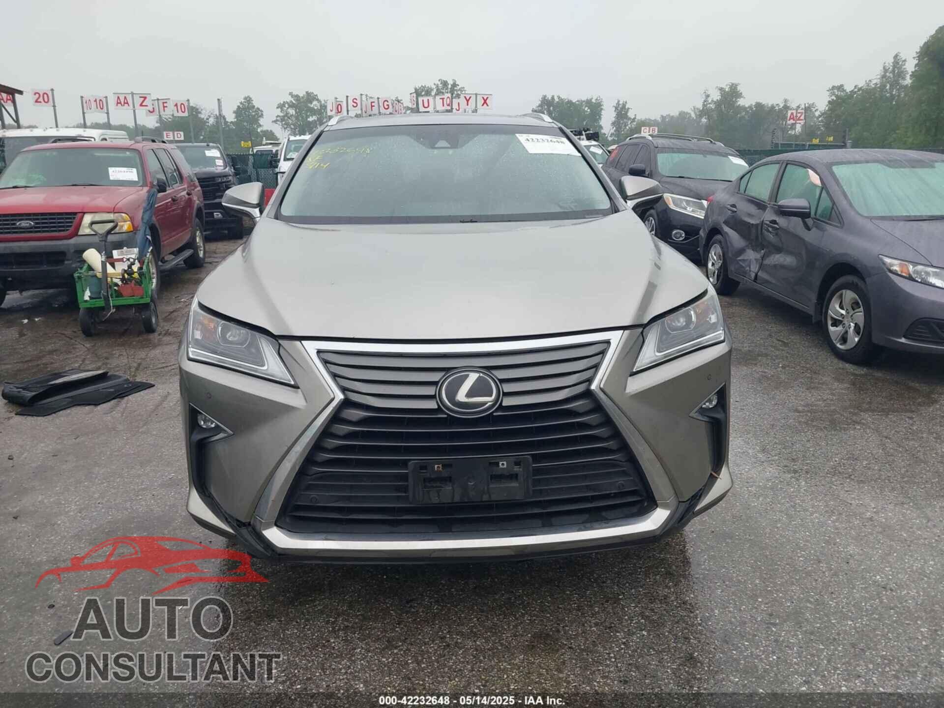 LEXUS RX 350 2017 - 2T2BZMCA0HC130528