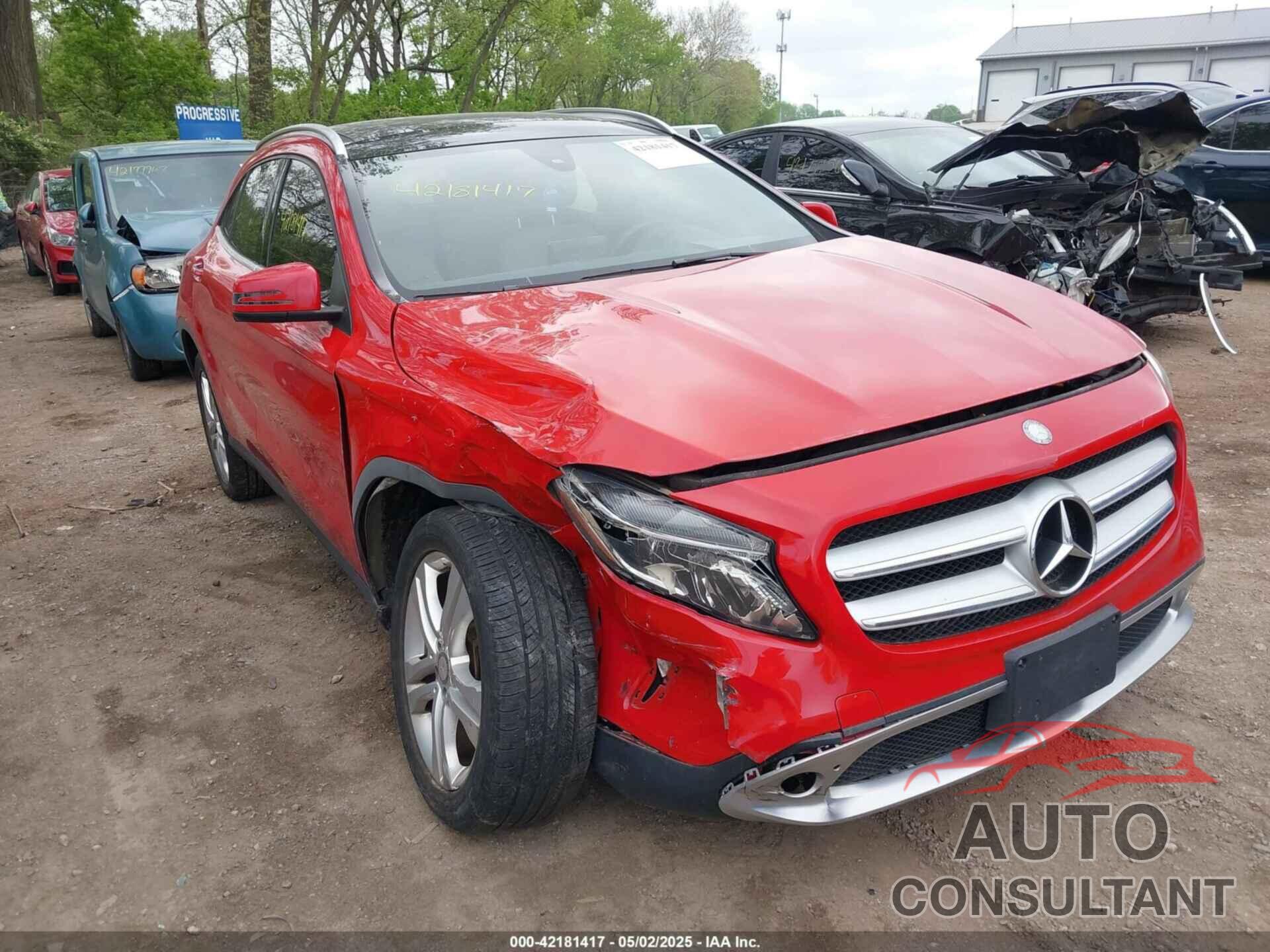 MERCEDES-BENZ GLA 250 2016 - WDCTG4GB3GJ259796