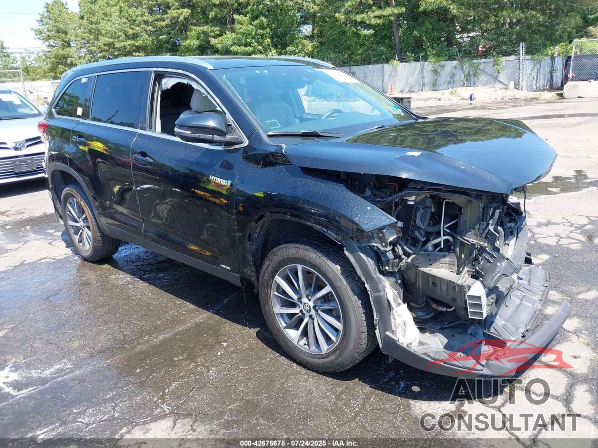 TOYOTA HIGHLANDER HYBRID 2019 - 5TDJGRFH7KS069480