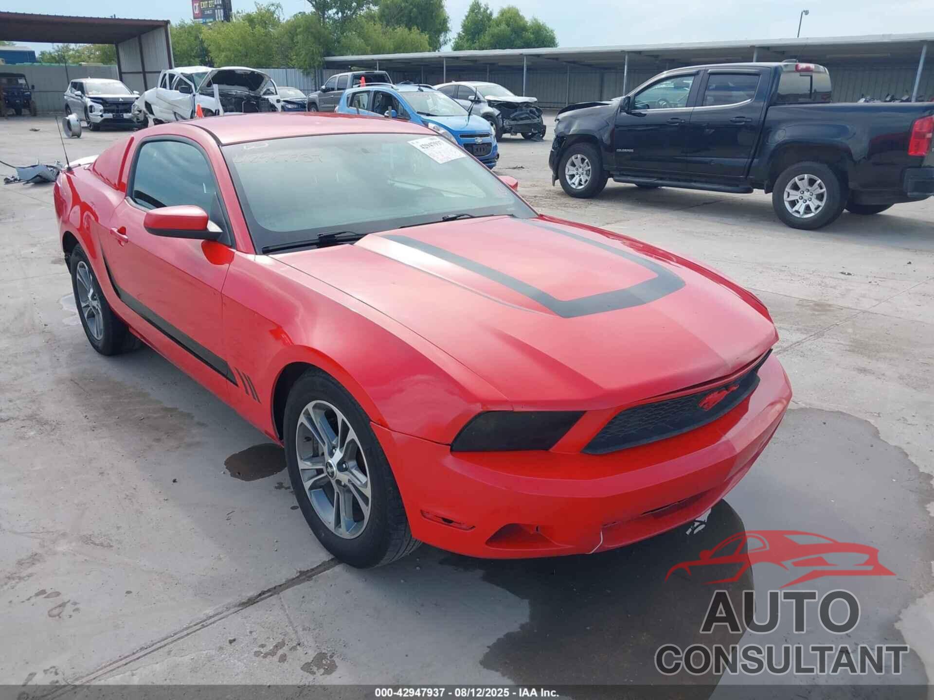 FORD MUSTANG 2012 - 1ZVBP8AM7C5207333