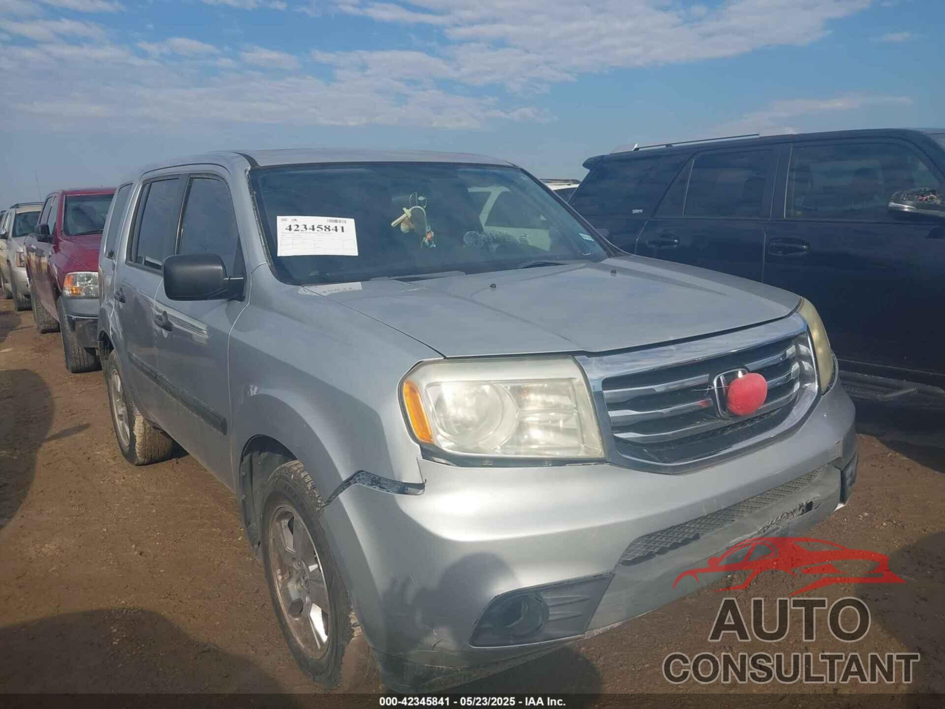 HONDA PILOT 2013 - 5FNYF3H22DB017768