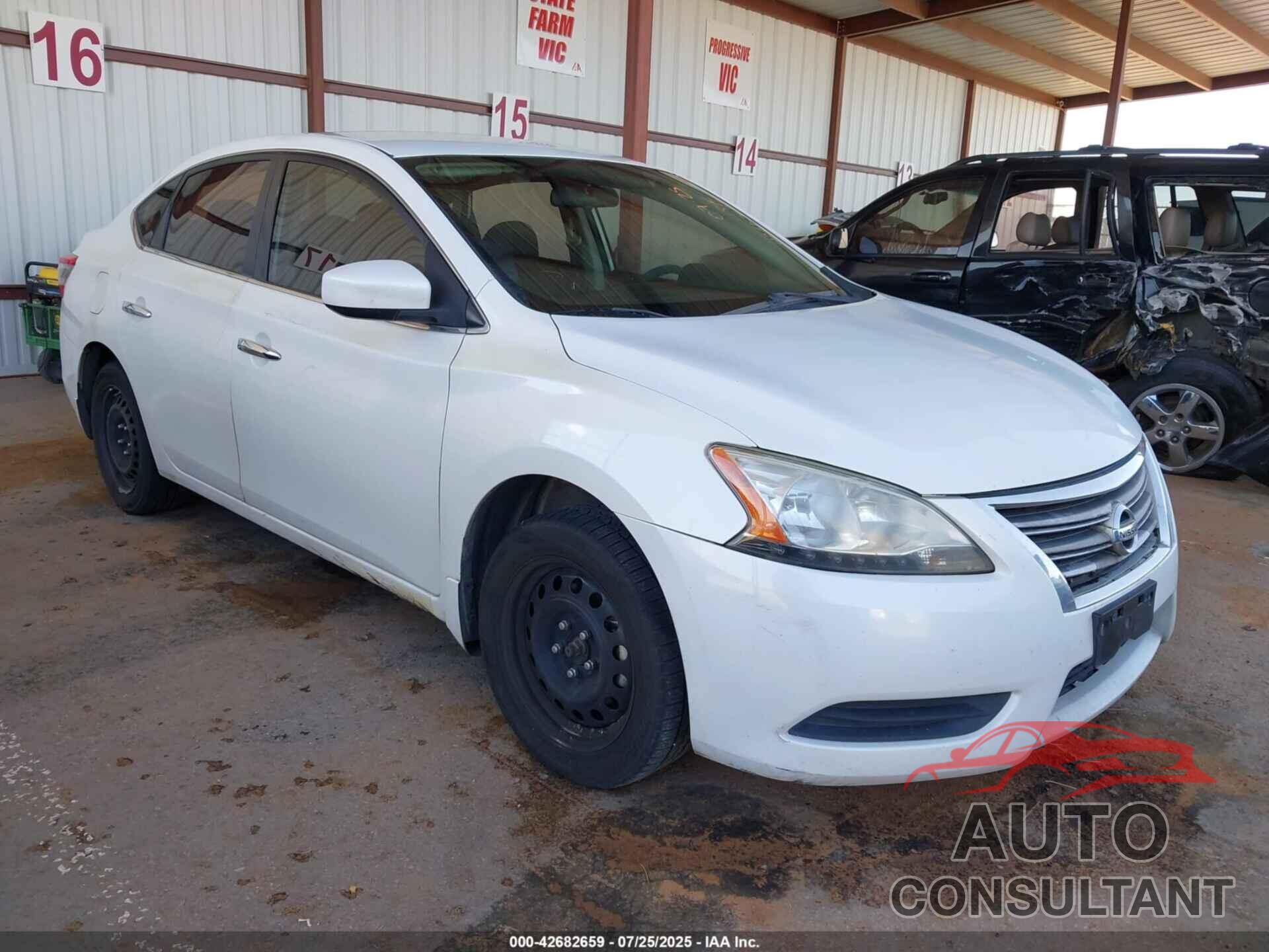 NISSAN SENTRA 2014 - 3N1AB7APXEY262501