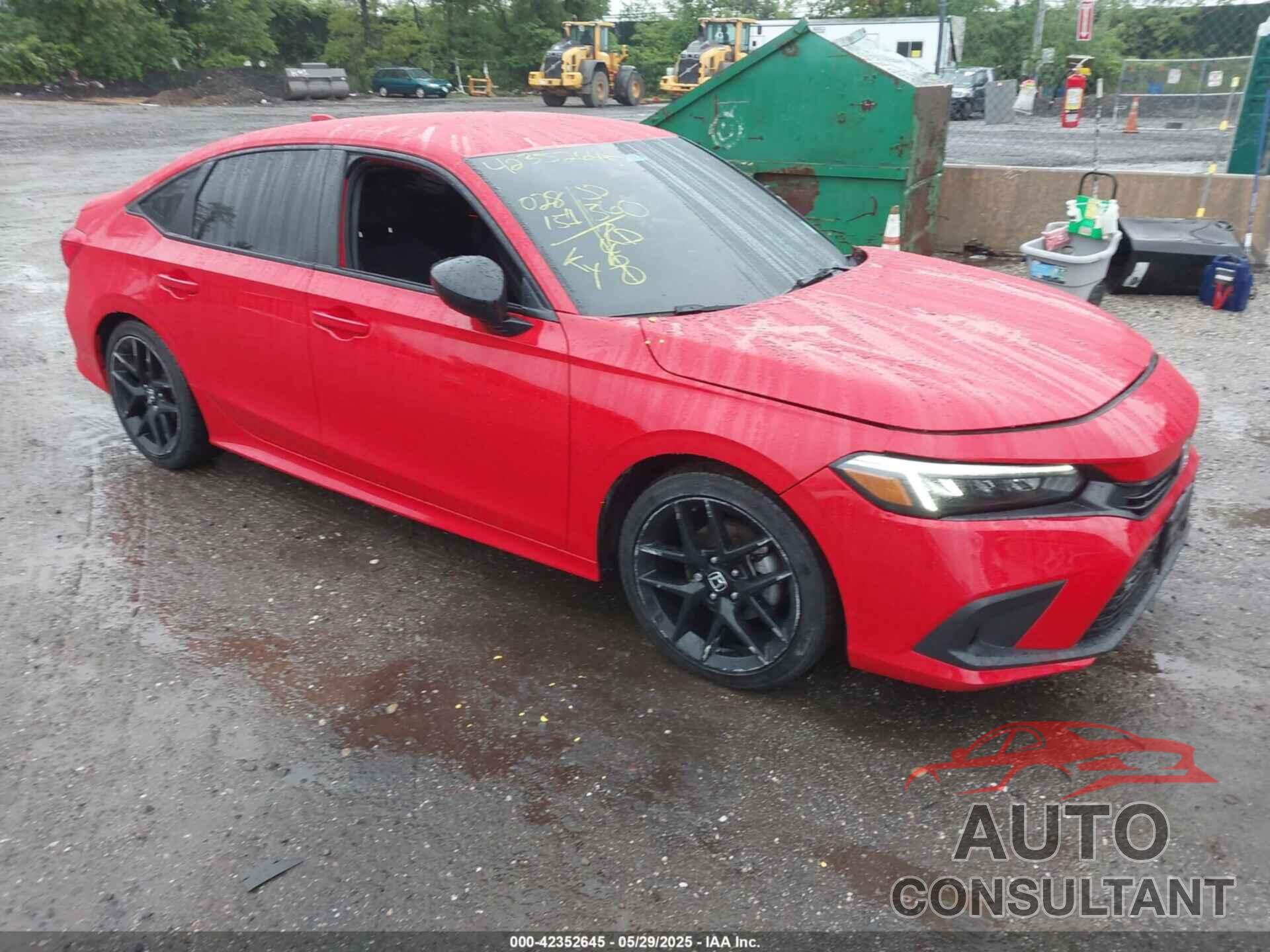 HONDA CIVIC 2022 - 2HGFE2F51NH605045