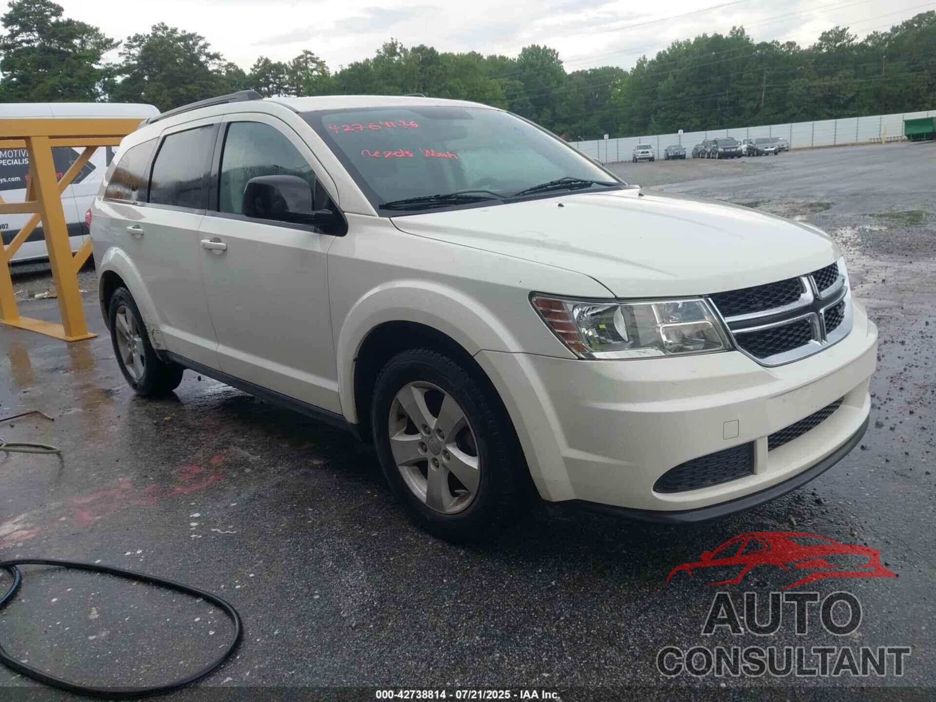 DODGE JOURNEY 2012 - 3C4PDCAB4CT178344