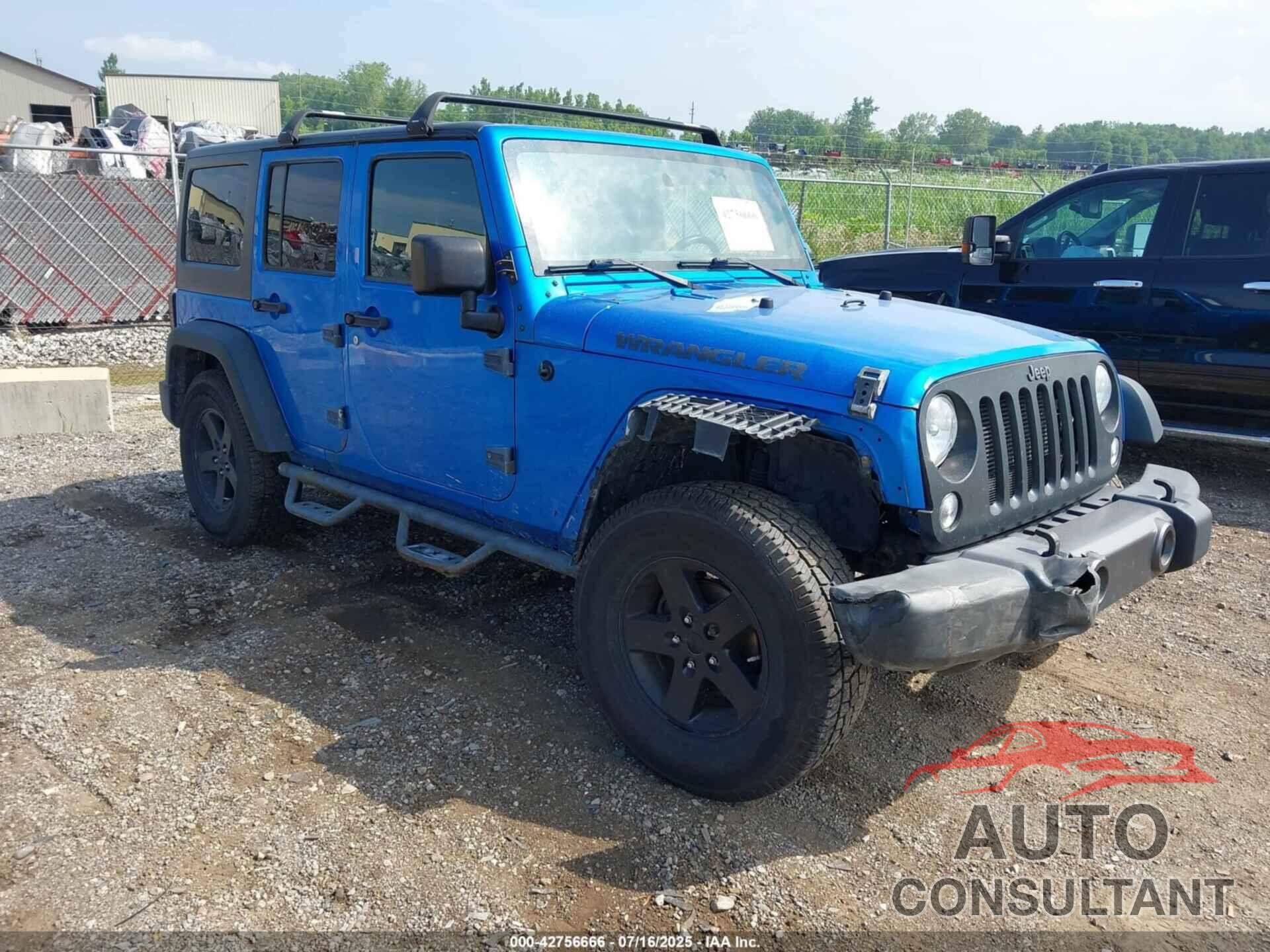 JEEP WRANGLER UNLIMITED 2016 - 1C4BJWDGXGL133731