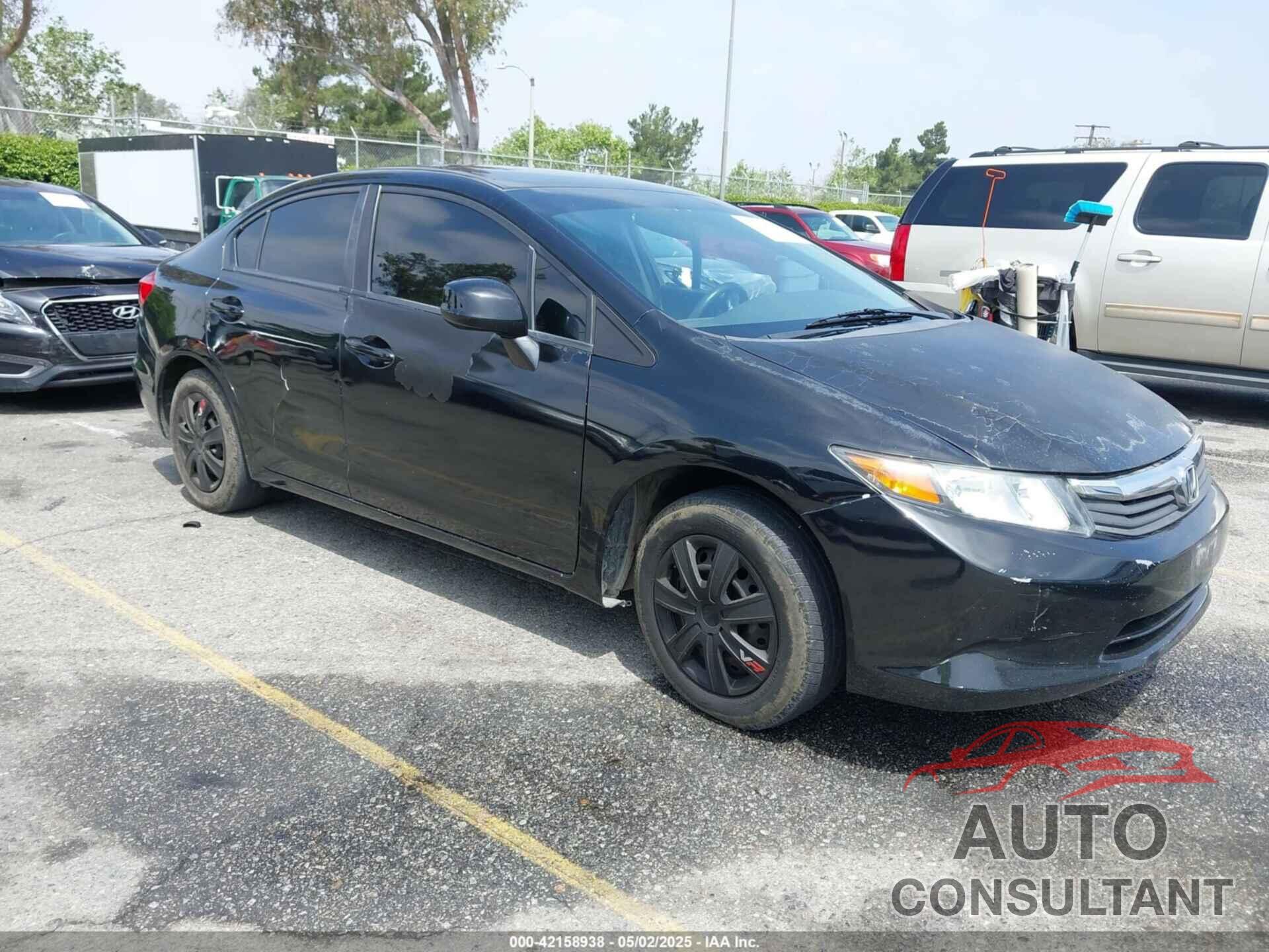 HONDA CIVIC 2012 - 19XFB2F5XCE374193