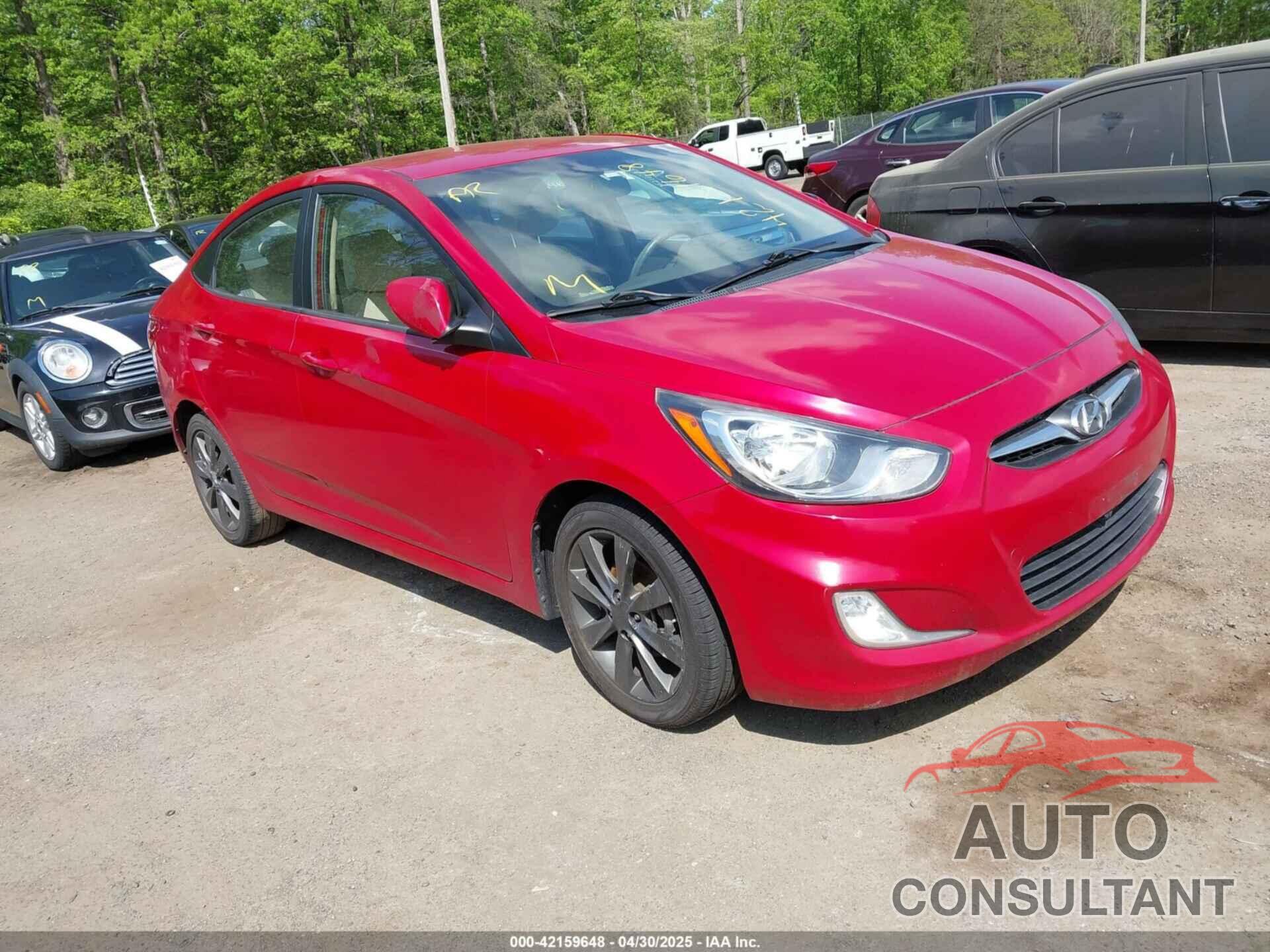 HYUNDAI ACCENT 2012 - KMHCU4AE3CU210782