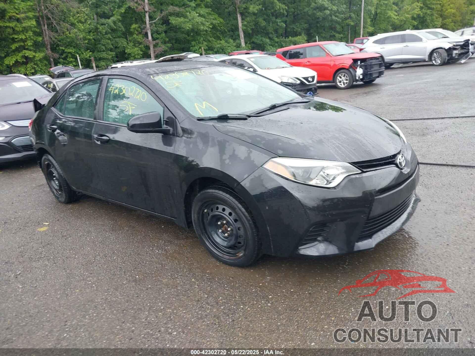 TOYOTA COROLLA 2015 - 2T1BURHEXFC269039