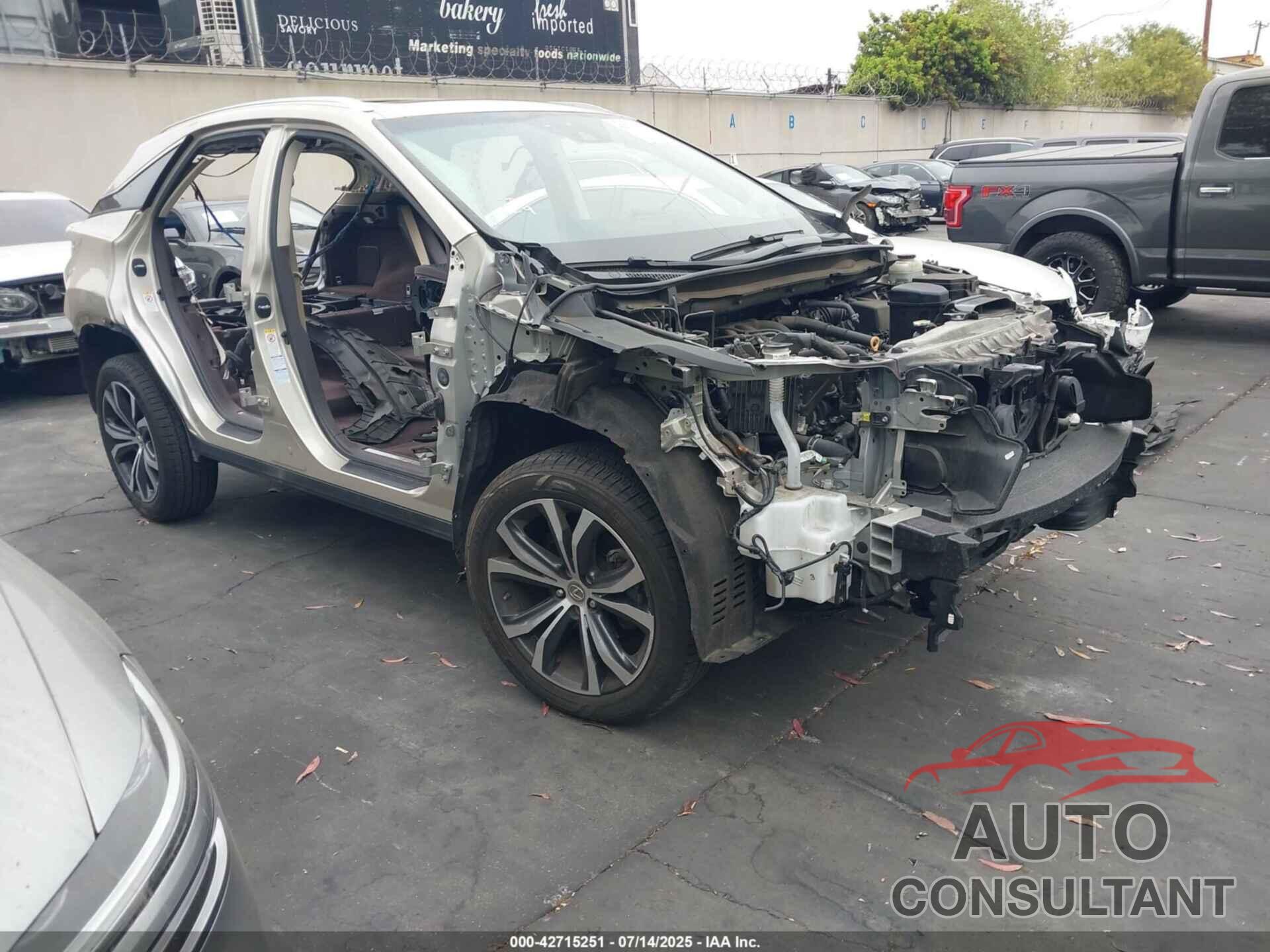 LEXUS RX 350 2017 - 2T2BZMCA8HC067727