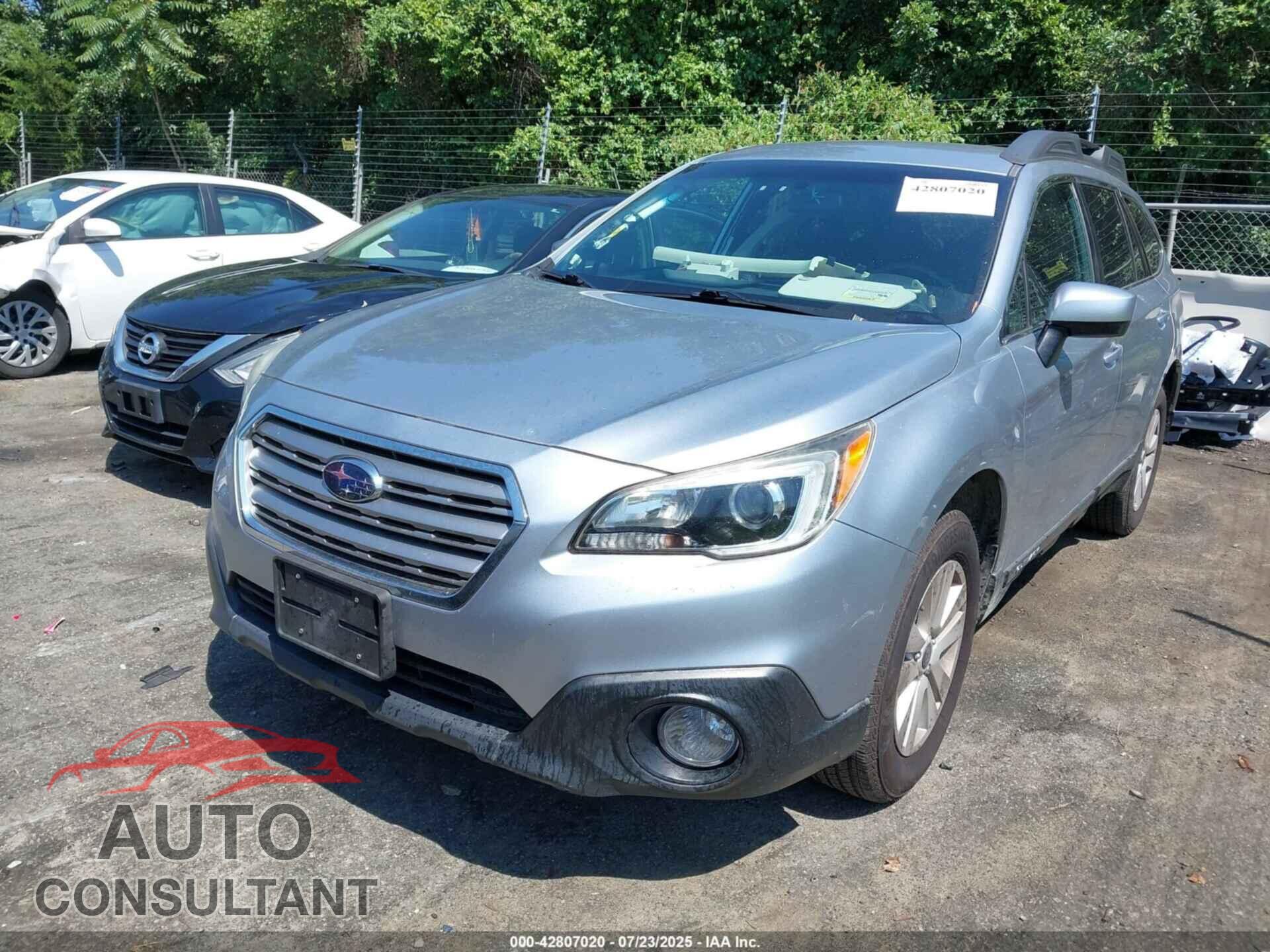 SUBARU OUTBACK 2017 - 4S4BSACC8H3229675