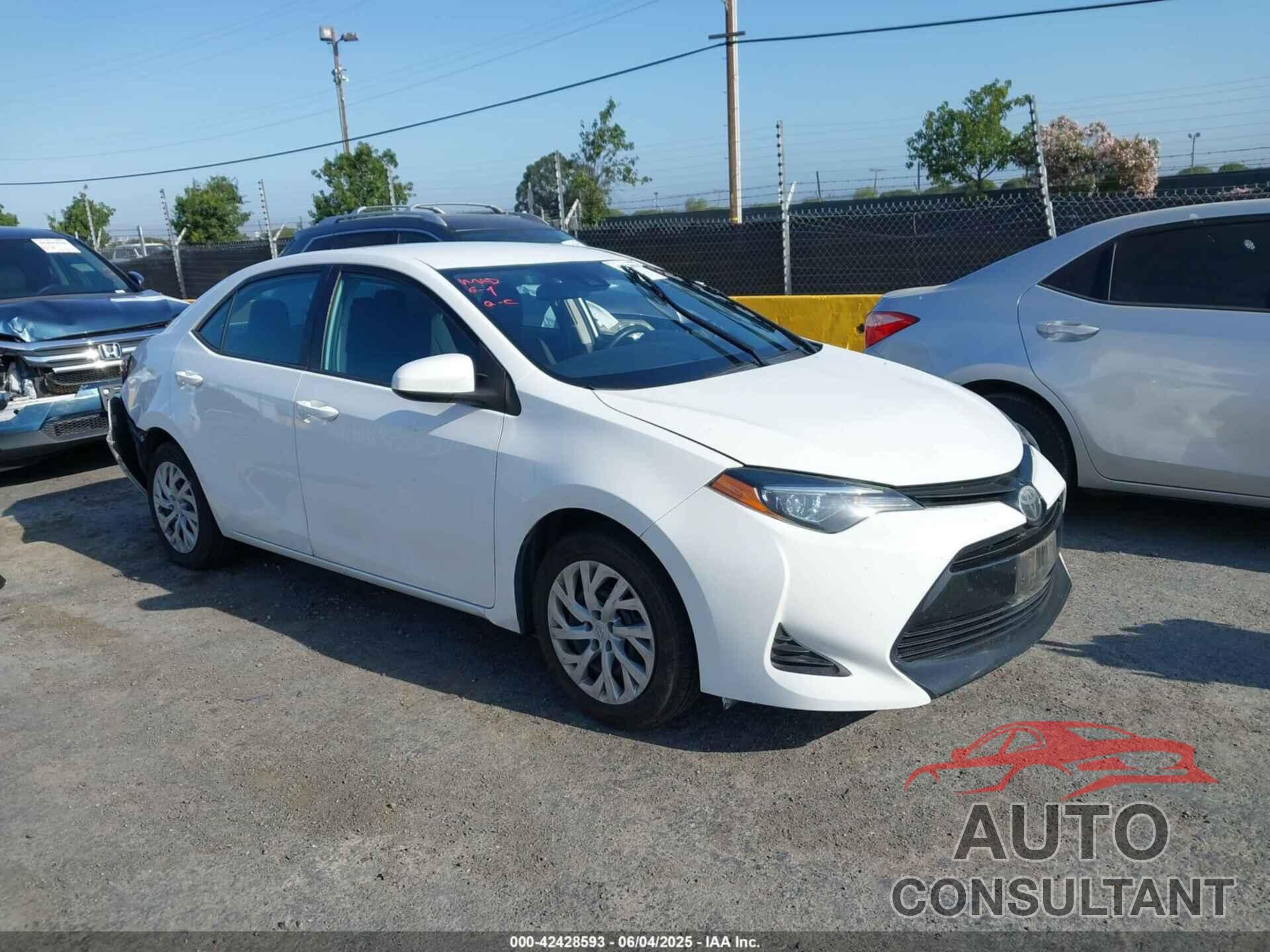 TOYOTA COROLLA 2019 - 5YFBURHE7KP909475