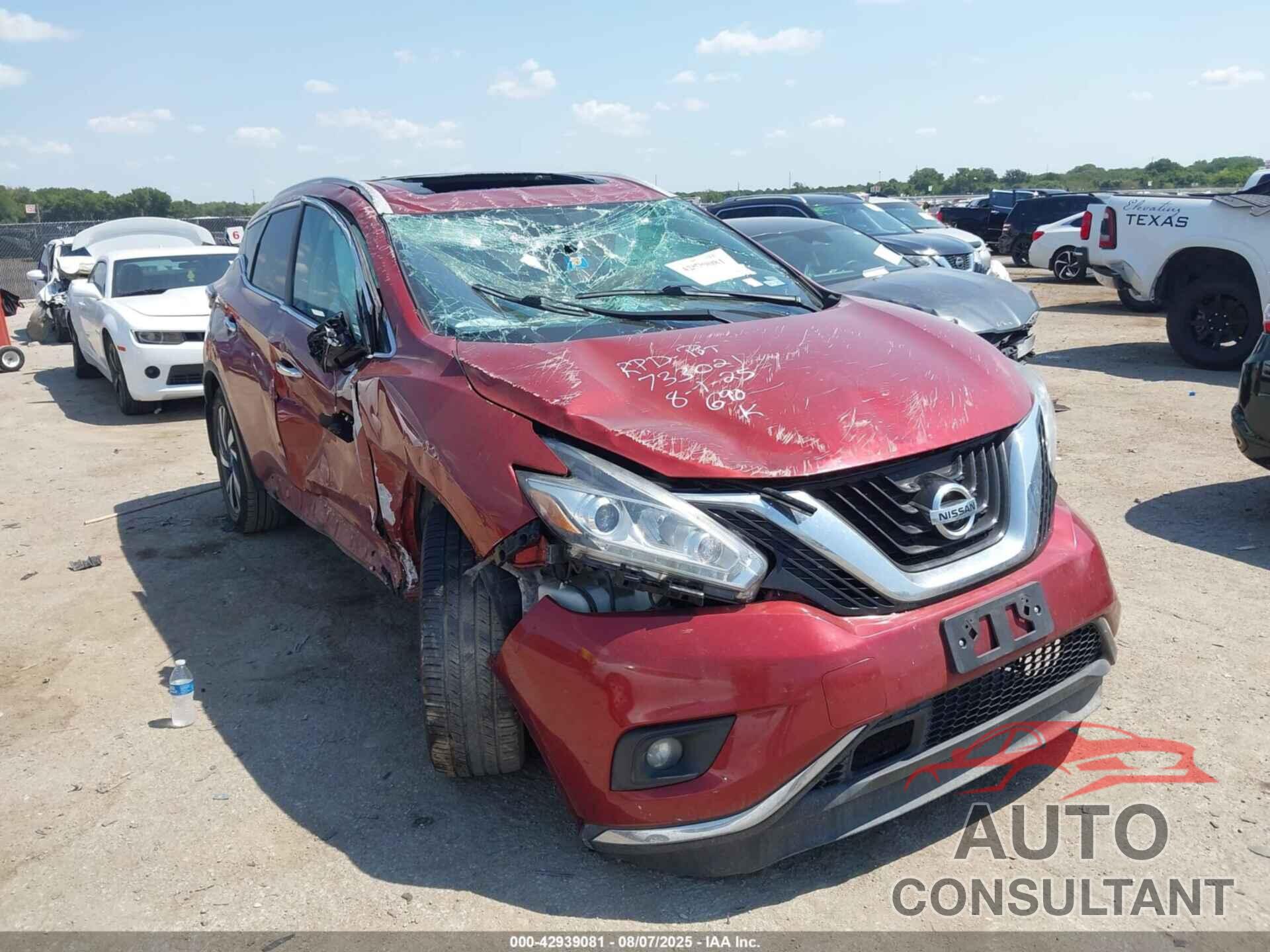 NISSAN MURANO 2018 - 5N1AZ2MG7JN196547