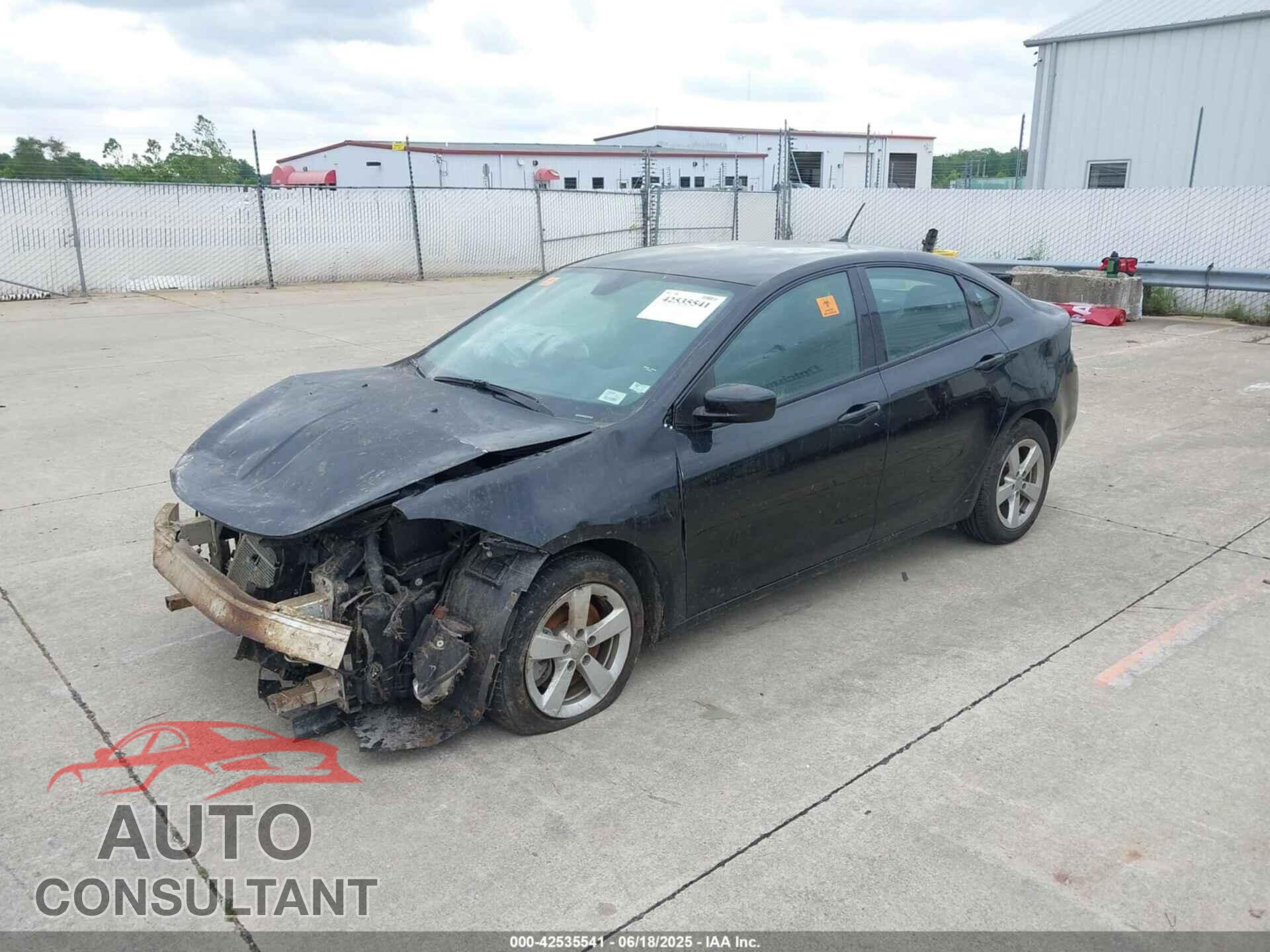 DODGE DART 2015 - 1C3CDFBB1FD309095