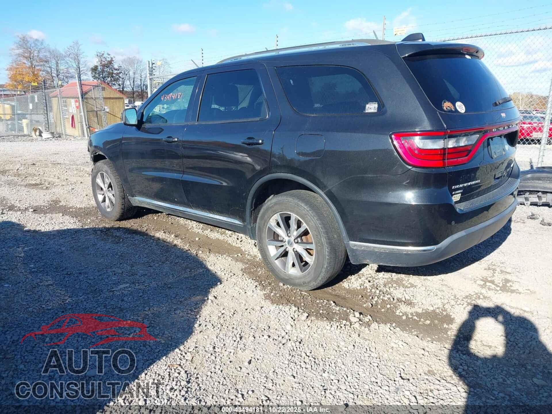 DODGE DURANGO 2016 - 1C4RDJDG6GC433114