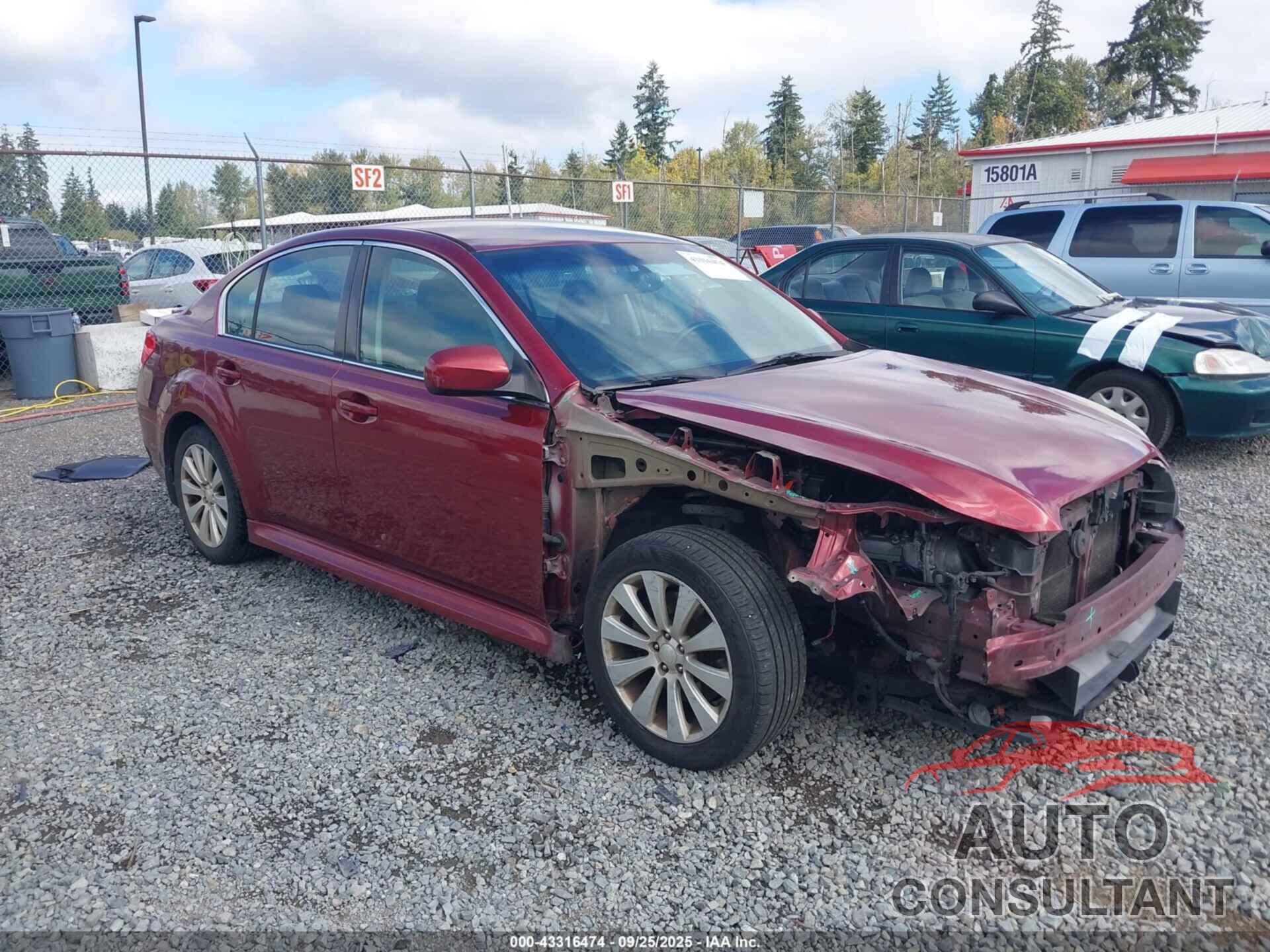 SUBARU LEGACY 2010 - 4S3BMDF60A2217943