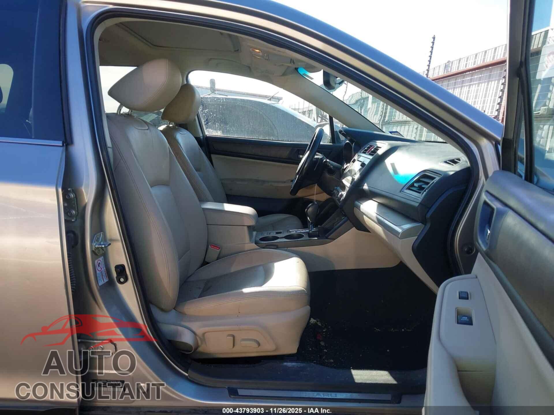 SUBARU OUTBACK 2016 - 4S4BSBNC6G3242832