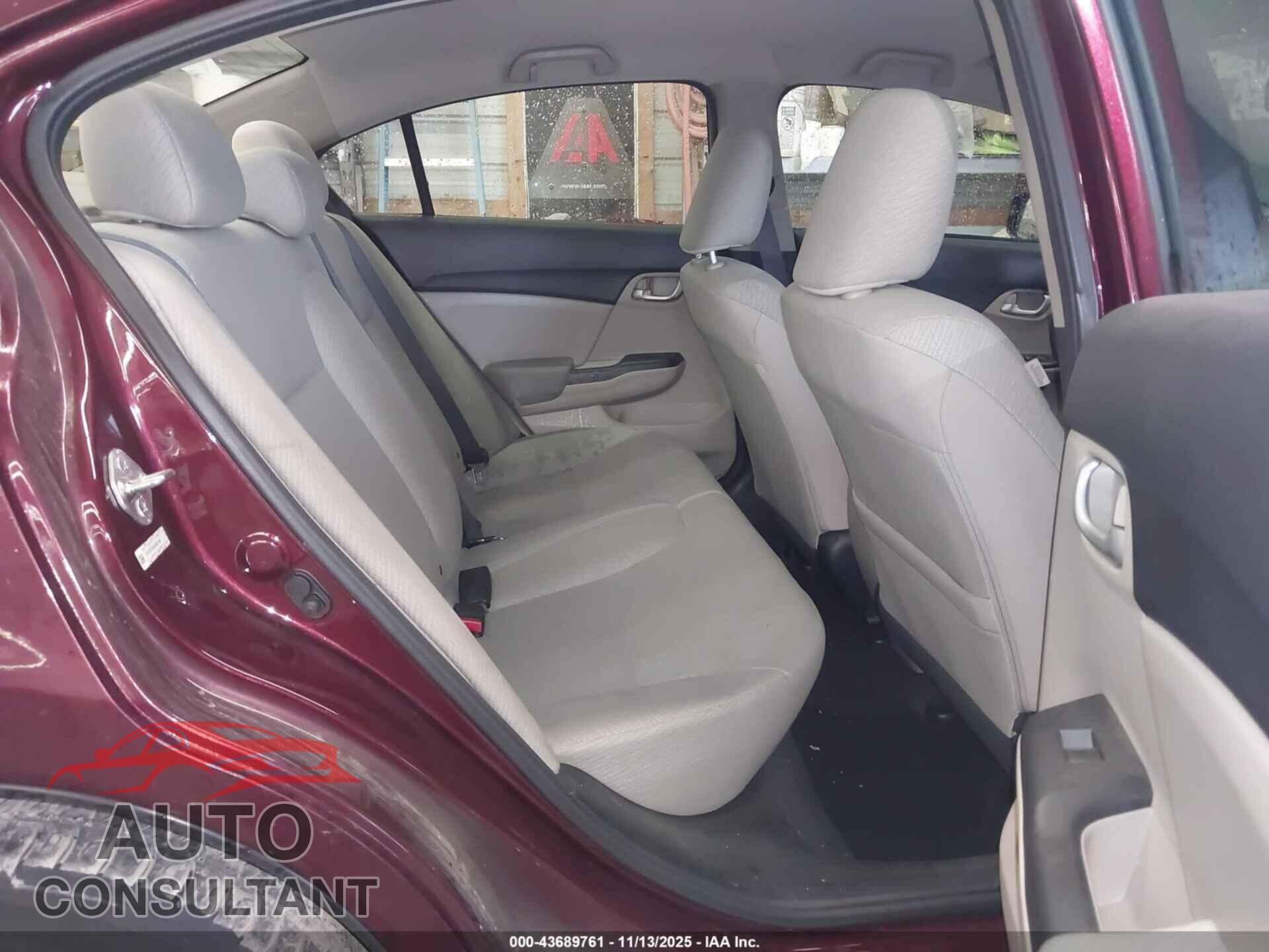 HONDA CIVIC 2013 - 19XFB2F58DE060768