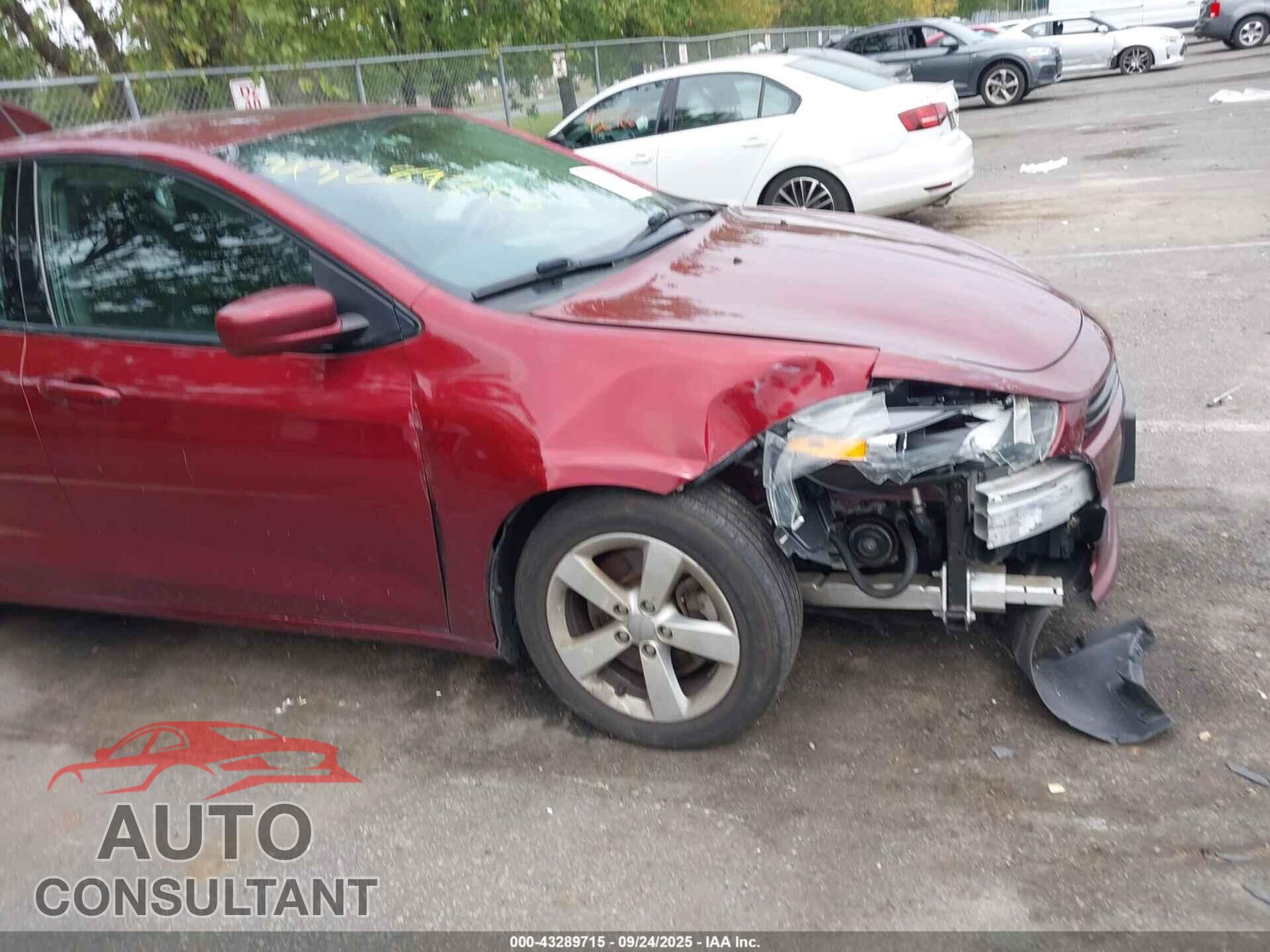 DODGE DART 2015 - 1C3CDFBB5FD278997