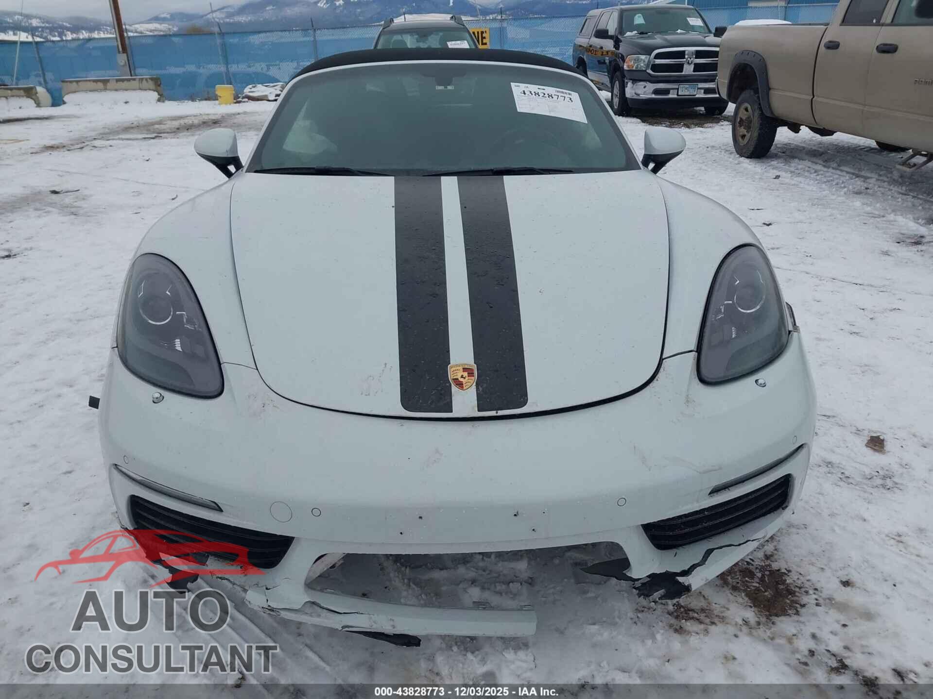 PORSCHE 718 BOXSTER 2017 - WP0CA2A80HS221804
