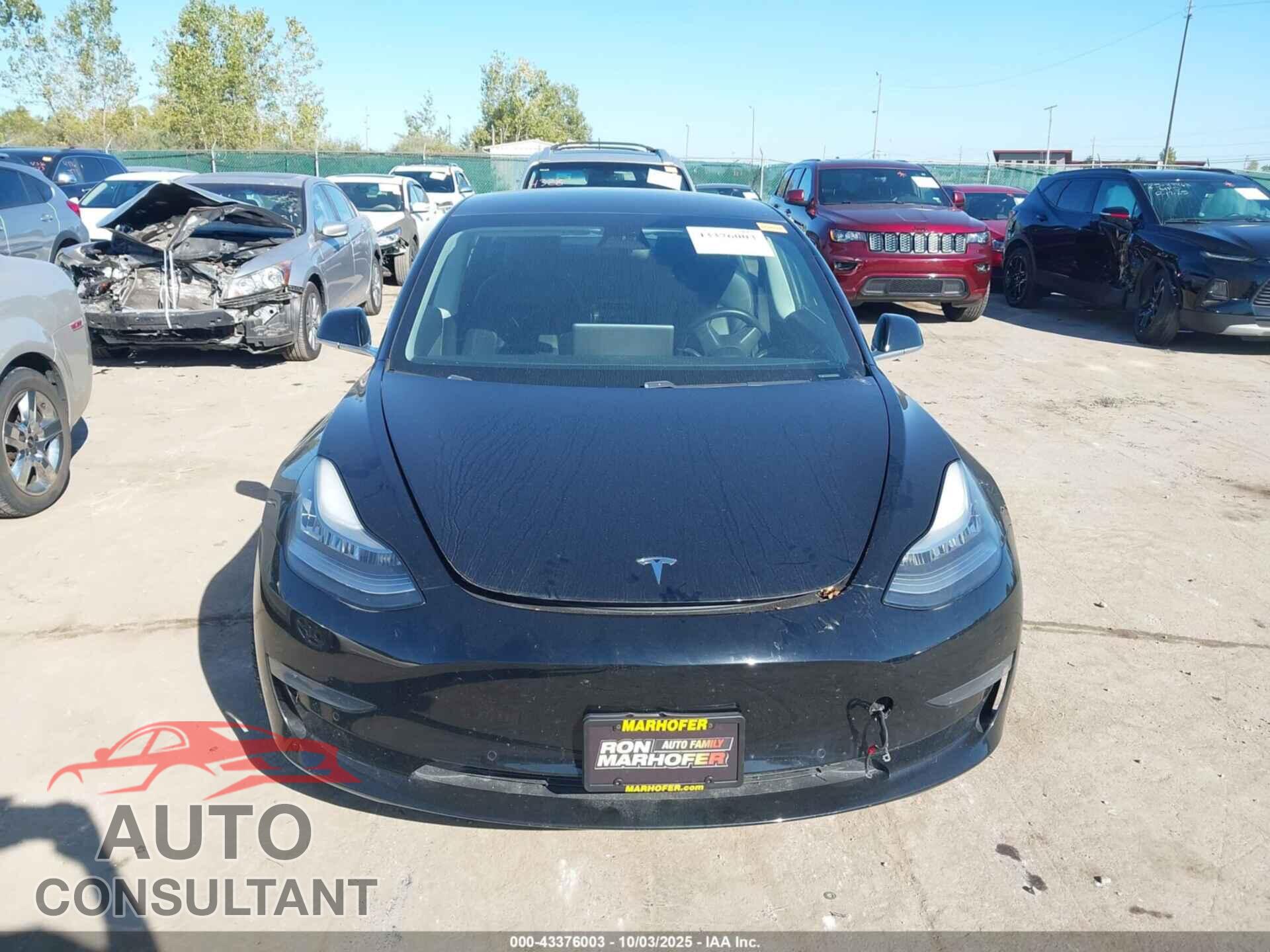 TESLA MODEL 3 2019 - 5YJ3E1EA7KF306476