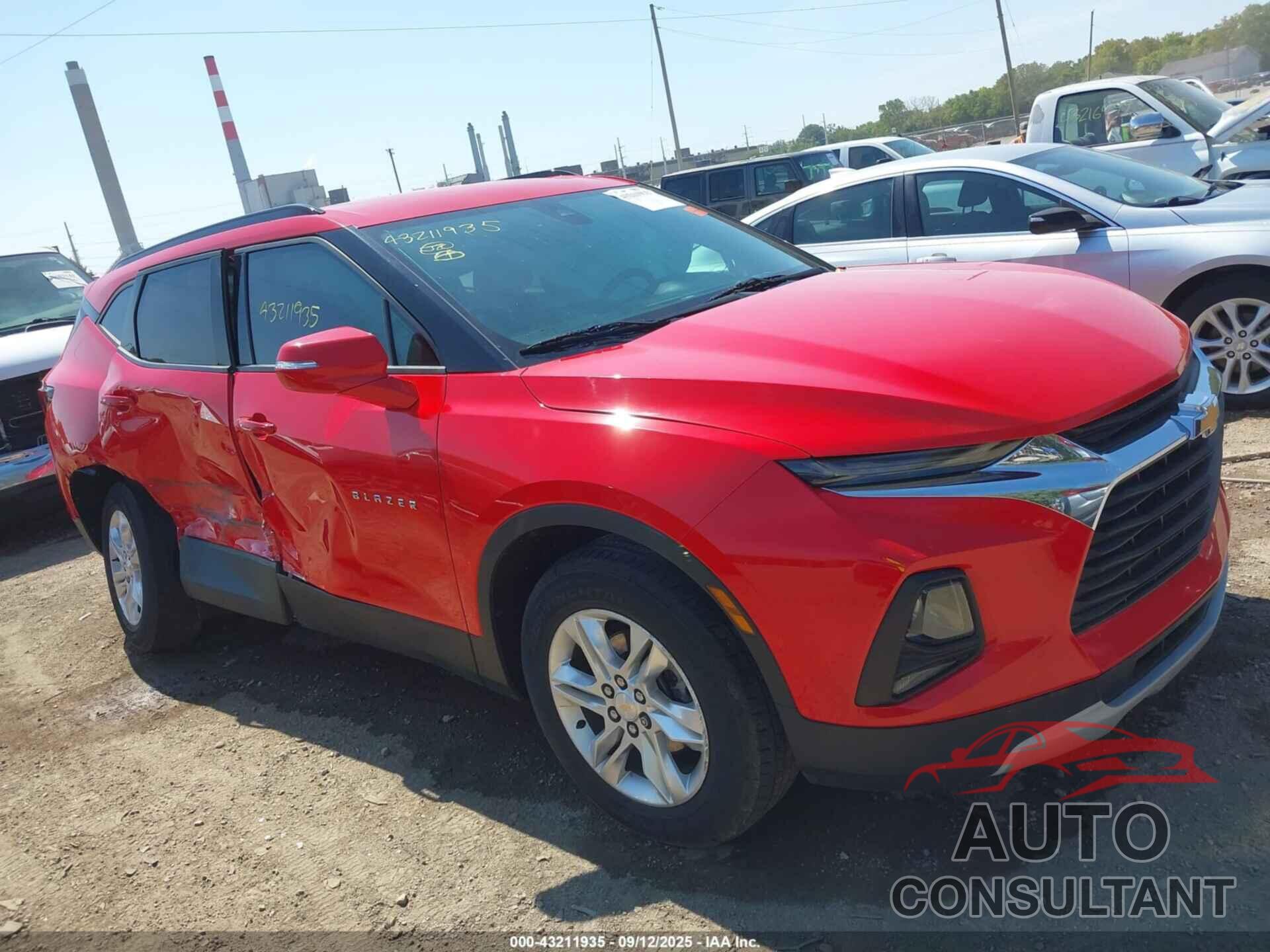 CHEVROLET BLAZER 2021 - 3GNKBCRS1MS535305