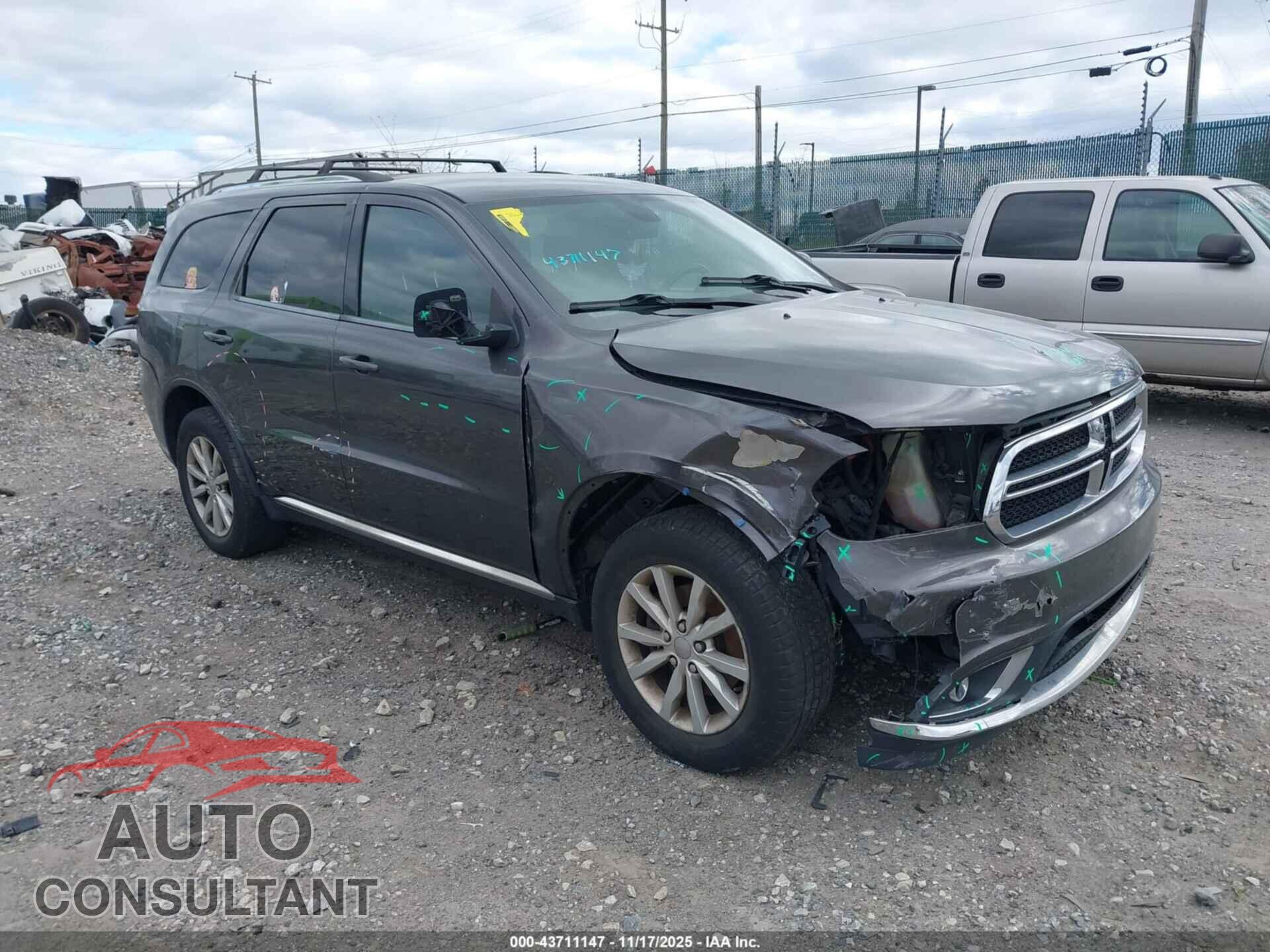 DODGE DURANGO 2015 - 1C4RDJAG9FC843327